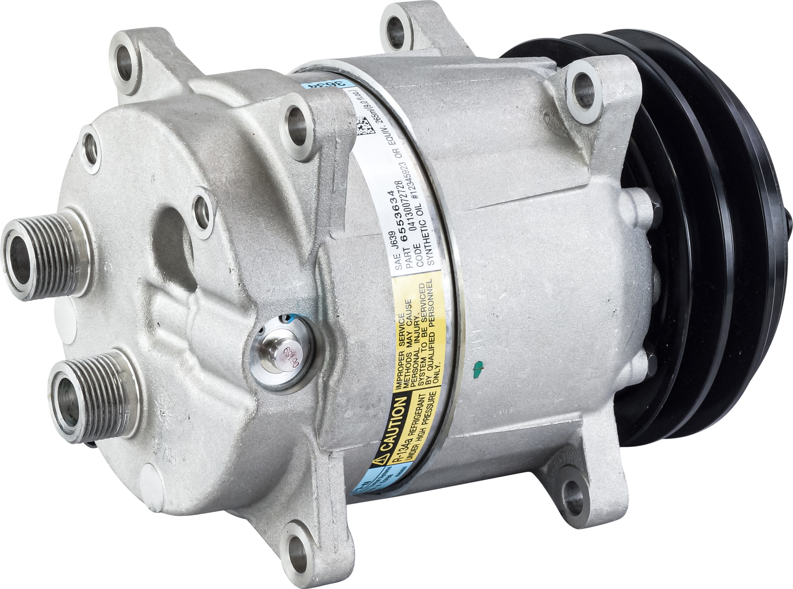 COMPRESSOR, REPL. DELPHI, LANDINI TRACTOR, BOBCAT, JOHN DEERE, DELPHI, V5, 12V, 2A, 132MM, REAR TUBE
