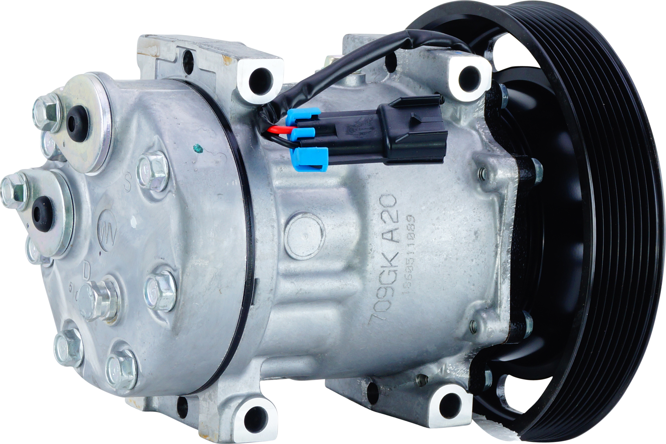 COMPRESSOR, MACK TRUCK, SANDEN, SD7H15, 12V, 8PV, 180MM, REAR PAD, WV HEAD