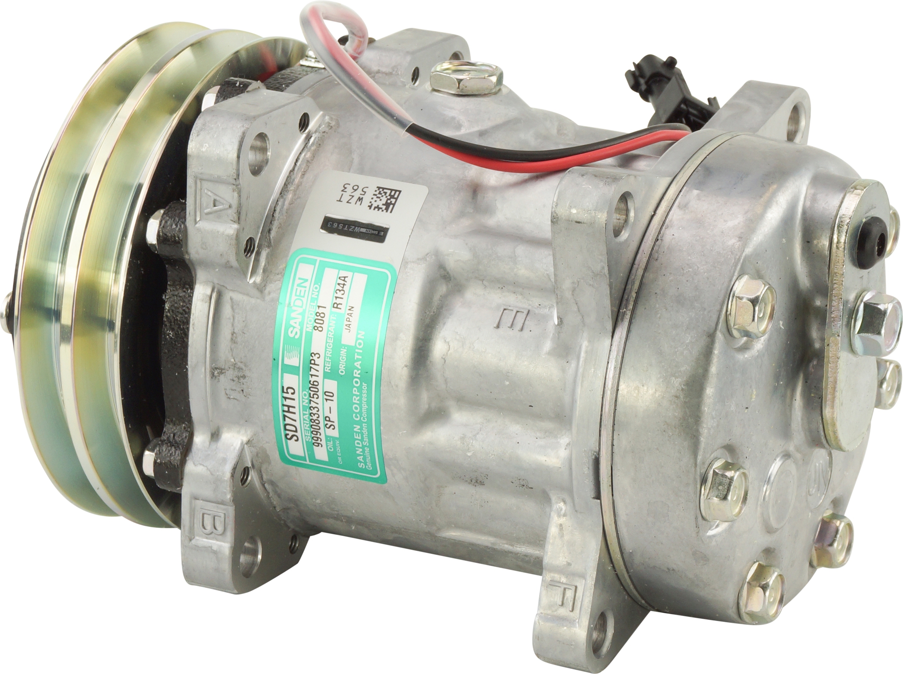COMPRESSOR, MACK RENAULT TRUCK, PREMIUM I 96 270 2000-05, SANDEN, SD7H15 8081, 24V, 2A, 130MM, REAR