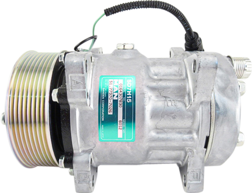 COMPRESSOR, MAN TRUCK, SANDEN, SD7H15 6012, 24V, 8PV, REAR O-RING
