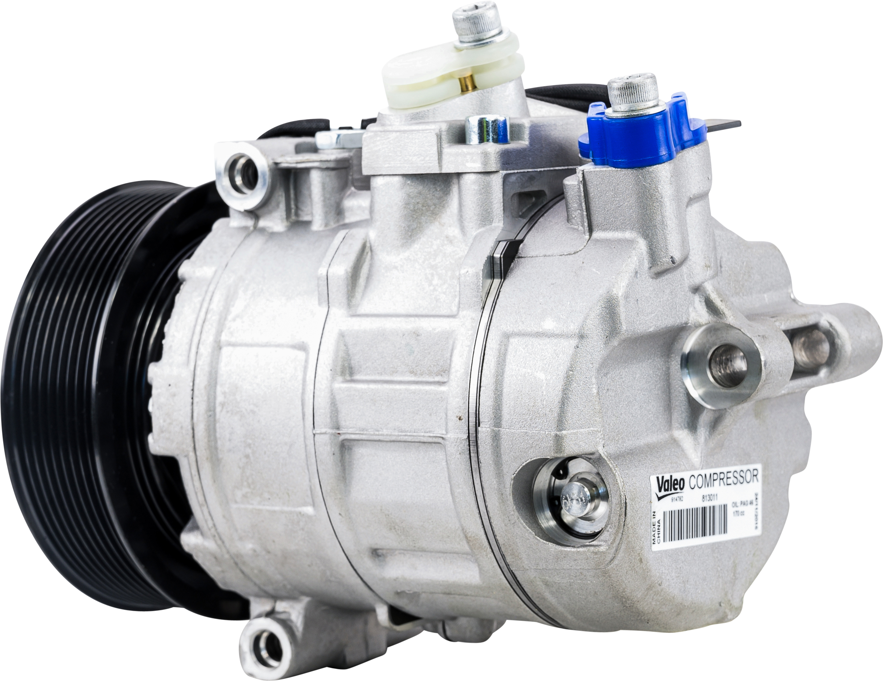 COMPRESSOR, MERCEDES ACTROS, VALEO, REPL DENSO 7SBU16C, 24V, 9PV, 126MM