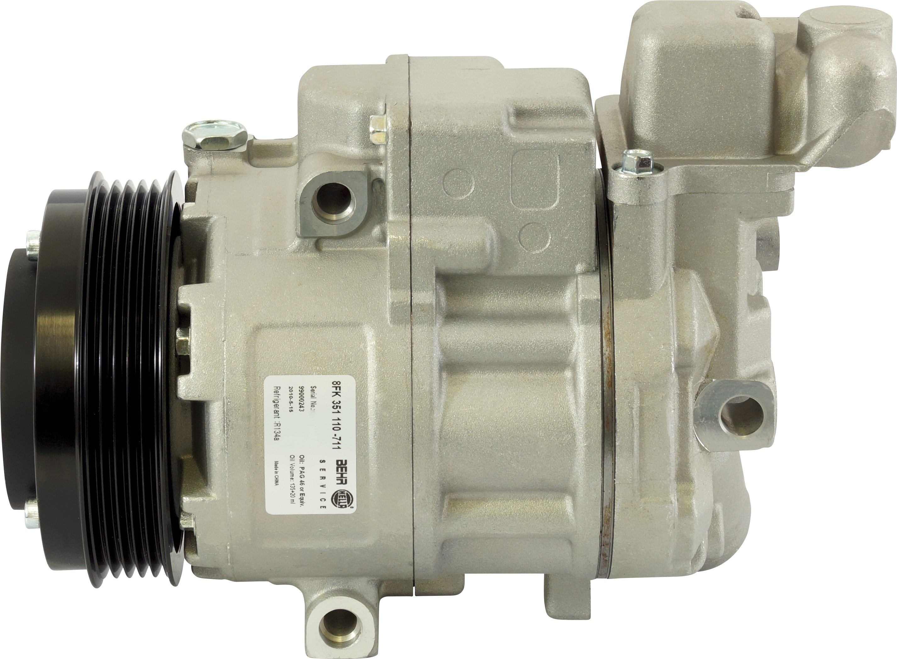 COMPRESSOR, MERCEDES A-CLASS W168, W169 PETROL A140, A160, A190, DENSO, 6SEU12C, 5PV, 115MM