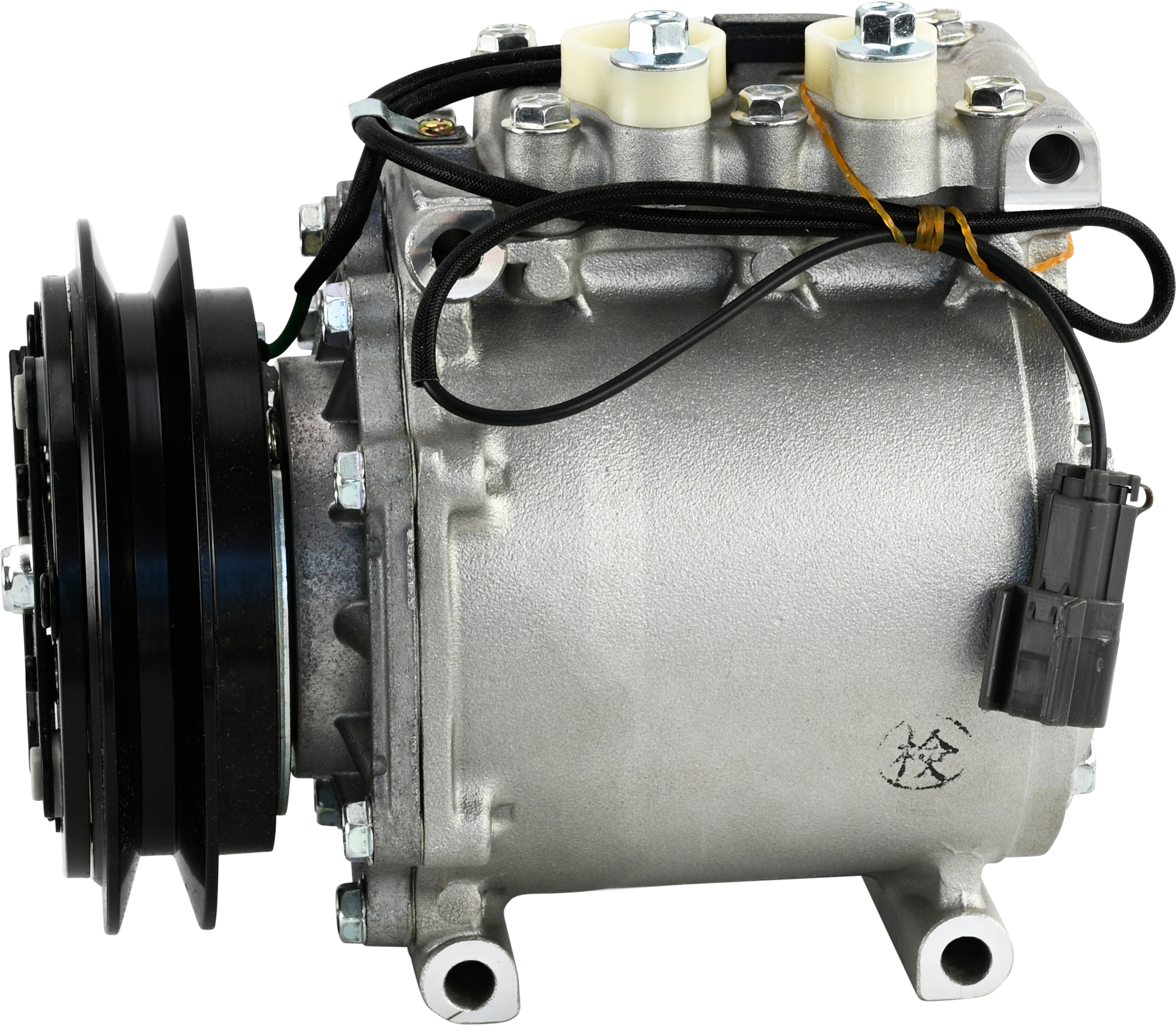 COMPRESSOR, MITSUBISHI FUSO FP5, FV5, FU5, FS5, S-SERIES (REPL MITSUBISHI), MSC90T, 24V, 1B