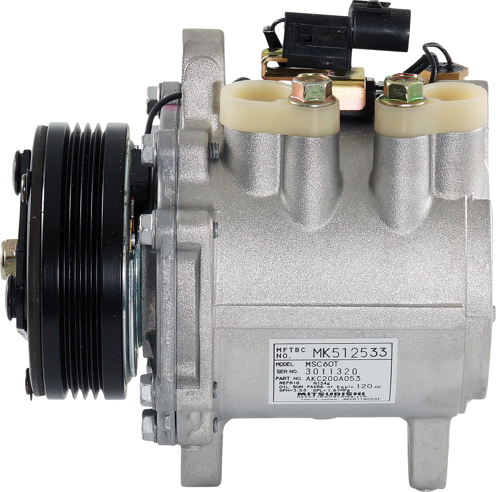 COMPRESSOR, MITSUBISHI CANTER L500-600, MITSUBISHI, MSC60T, 12V, 4PV