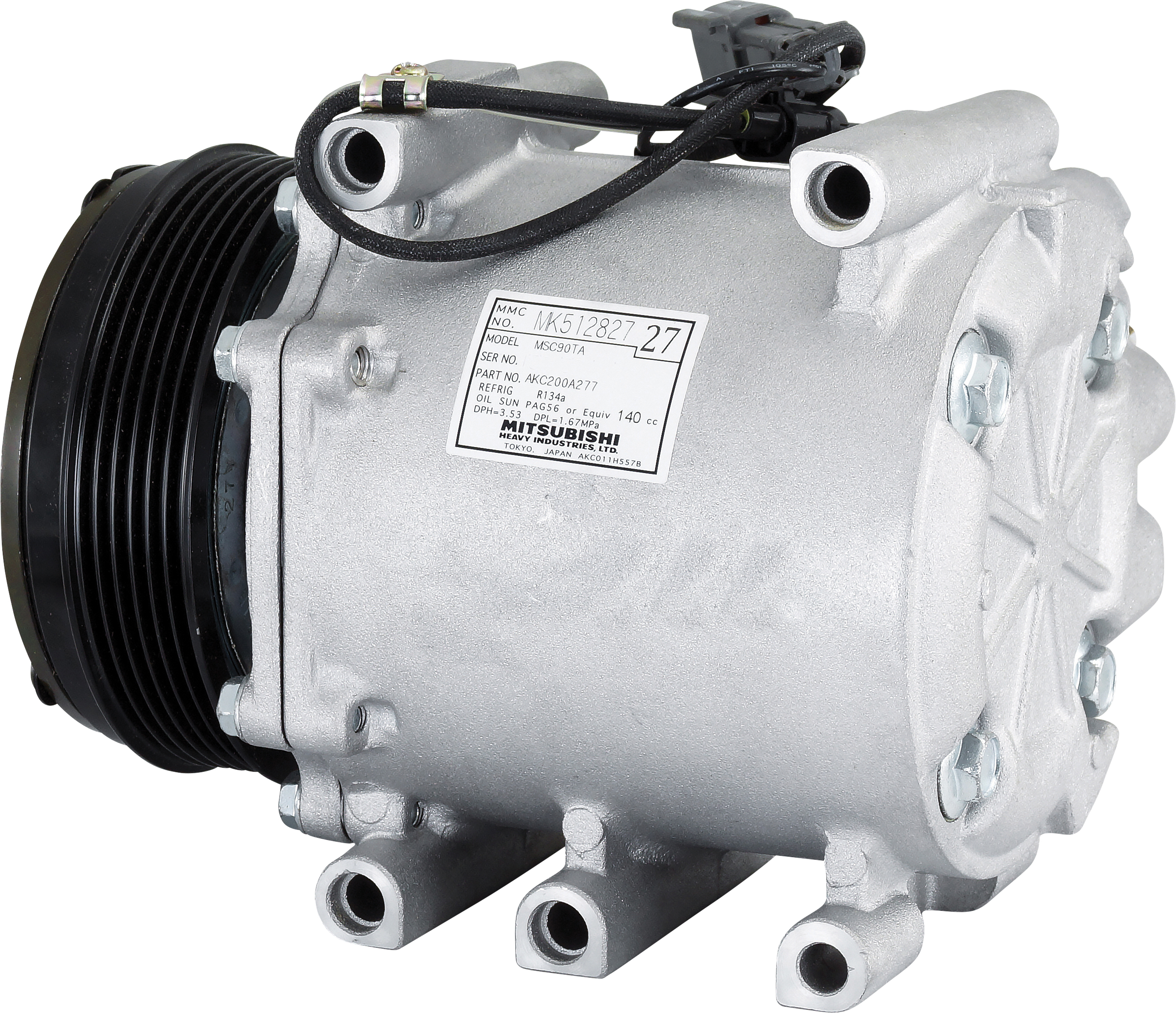 COMPRESSOR, MITSUBISHI CANTER, MITSUBISHI, MSC60TA, 12V, 6PV