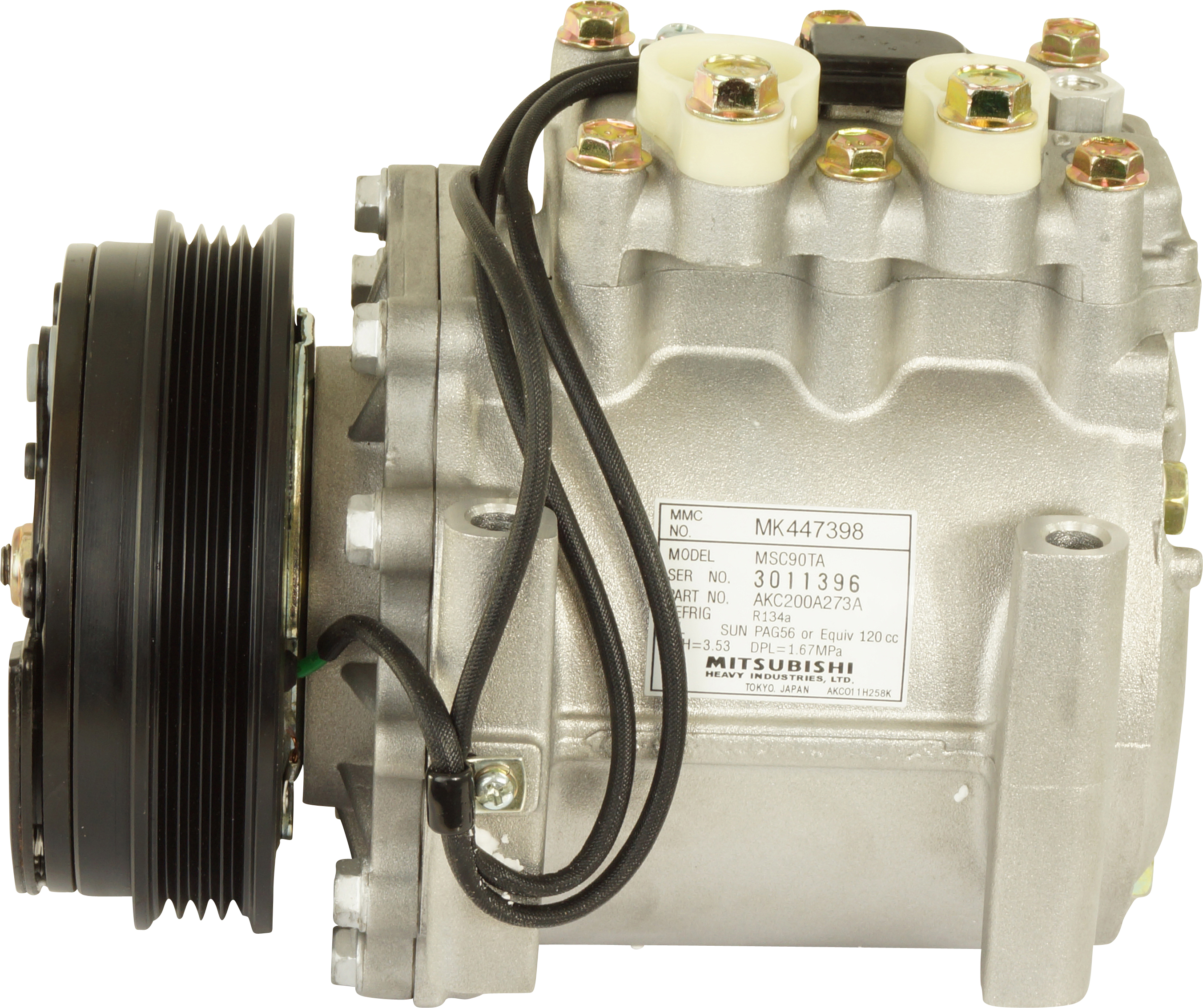 COMPRESSOR, MITSUBISHI ROSA, MITSUBISHI, MSC90BA, 24V, 4PV