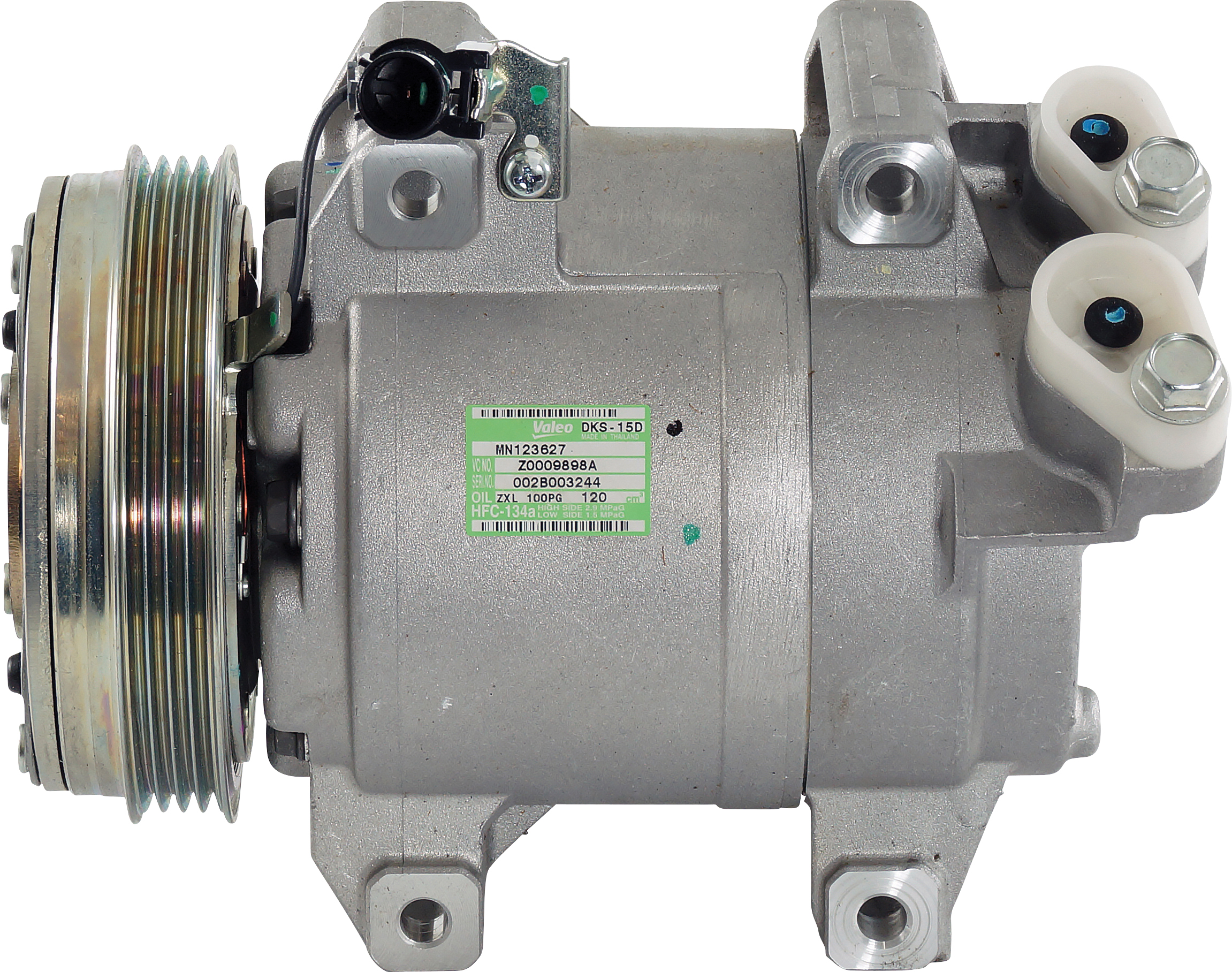 COMPRESSOR, MITSUBISHI TRITON ML 2.4L 07/06-, VALEO, DKS15D, 4PV