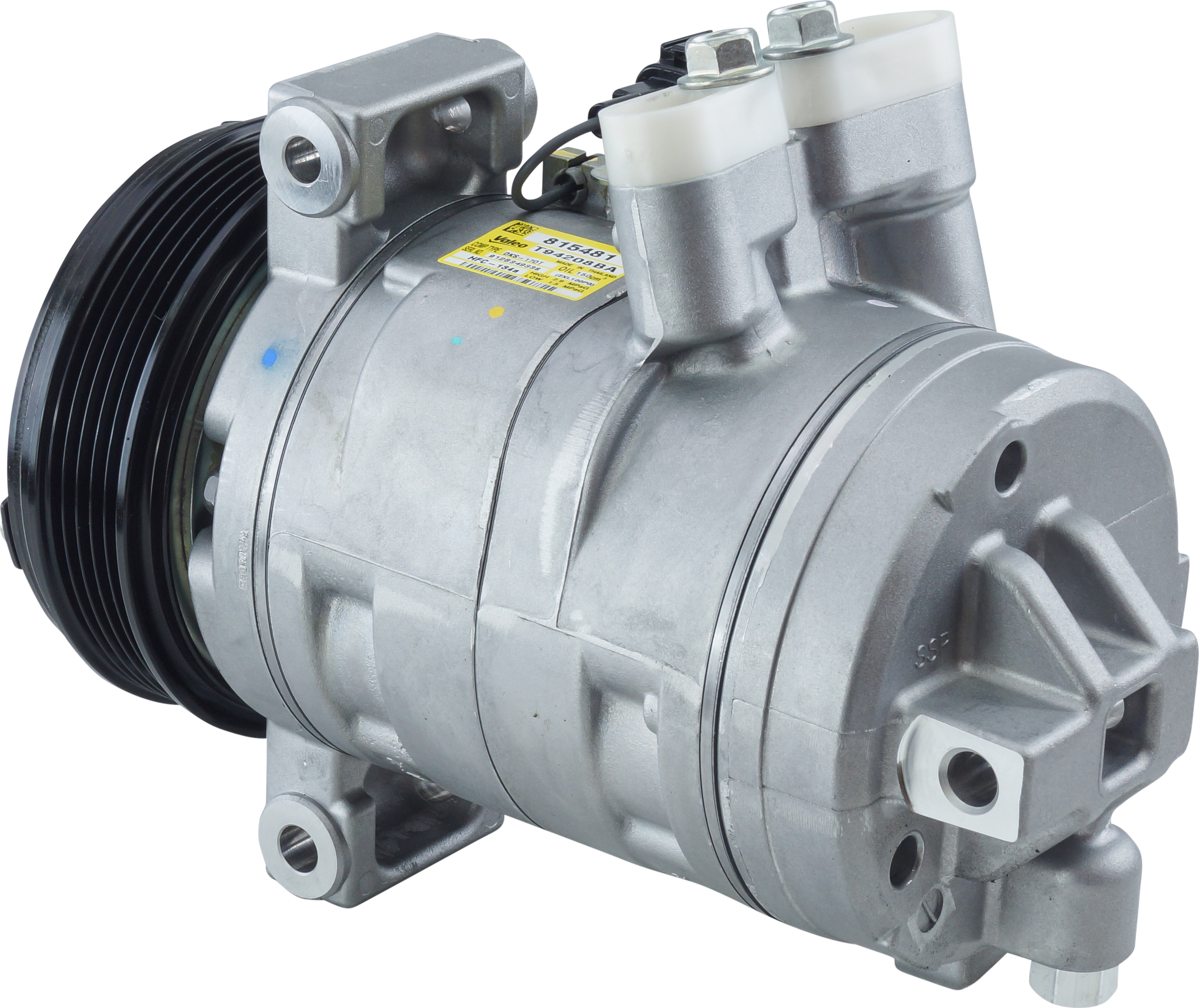 COMPRESSOR, NISSAN NAVARA D23 2.3DCI NP300 2016-18, VALEO DKS17DT, 5PV, 115MM