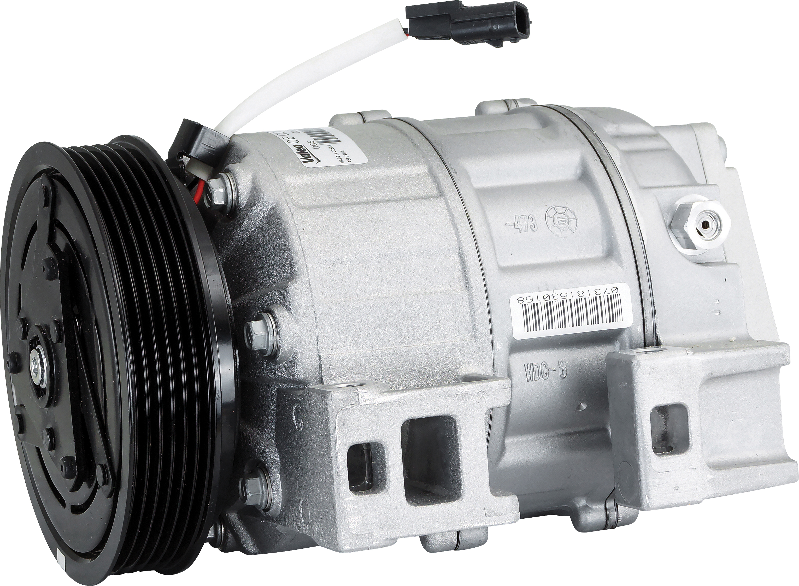 COMPRESSOR, NISSAN X-TRAIL T31 4 CYL 2.5I 10/07-, VALEO, DSC17IC, 6PV, 124MM, WITHOUT ELEC CONTROL