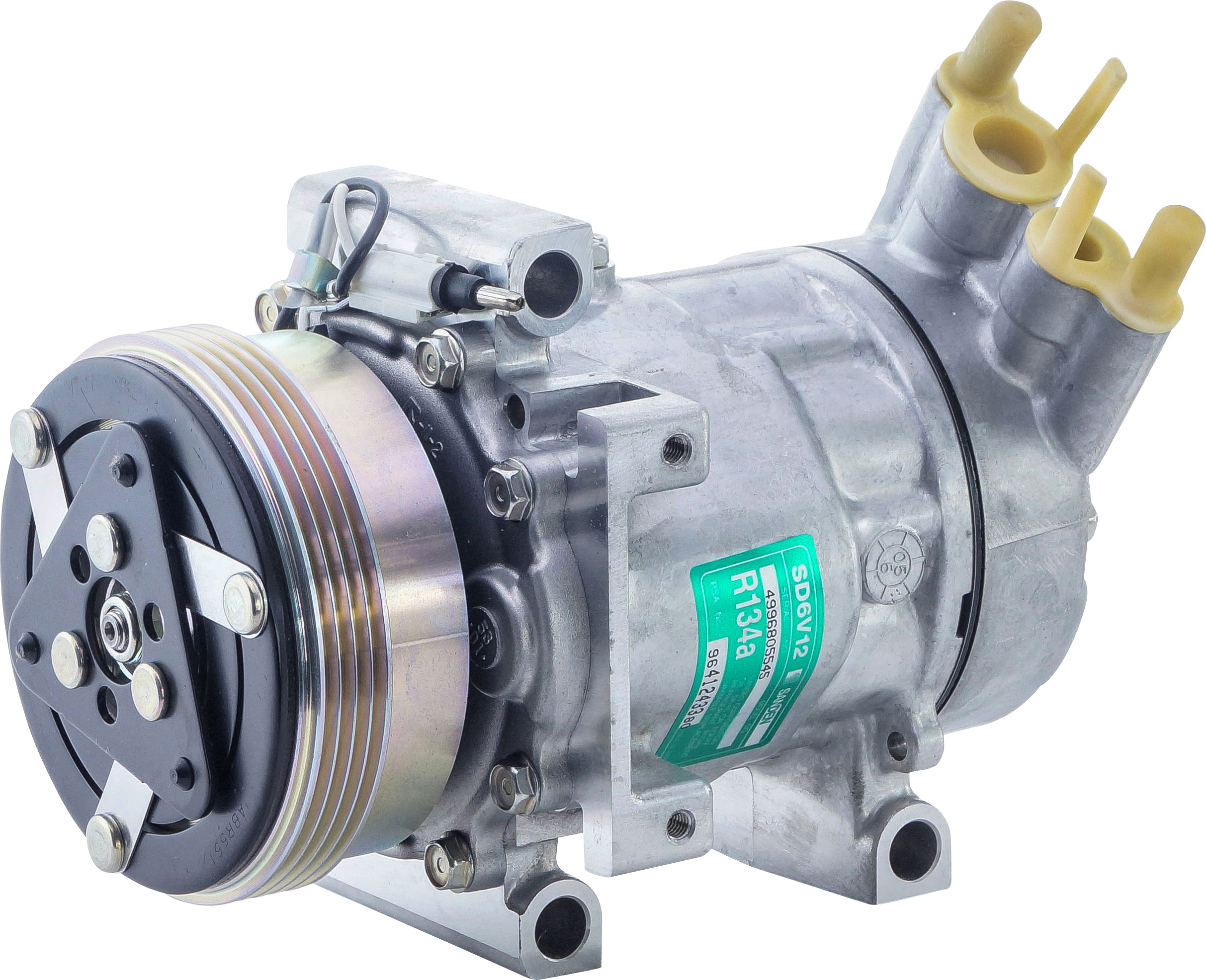 COMPRESSOR, PEUGEOT 206 1.8L 2000-04, SANDEN, SD6V12 1432, 4PV, 110MM, DIRECT MOUNT