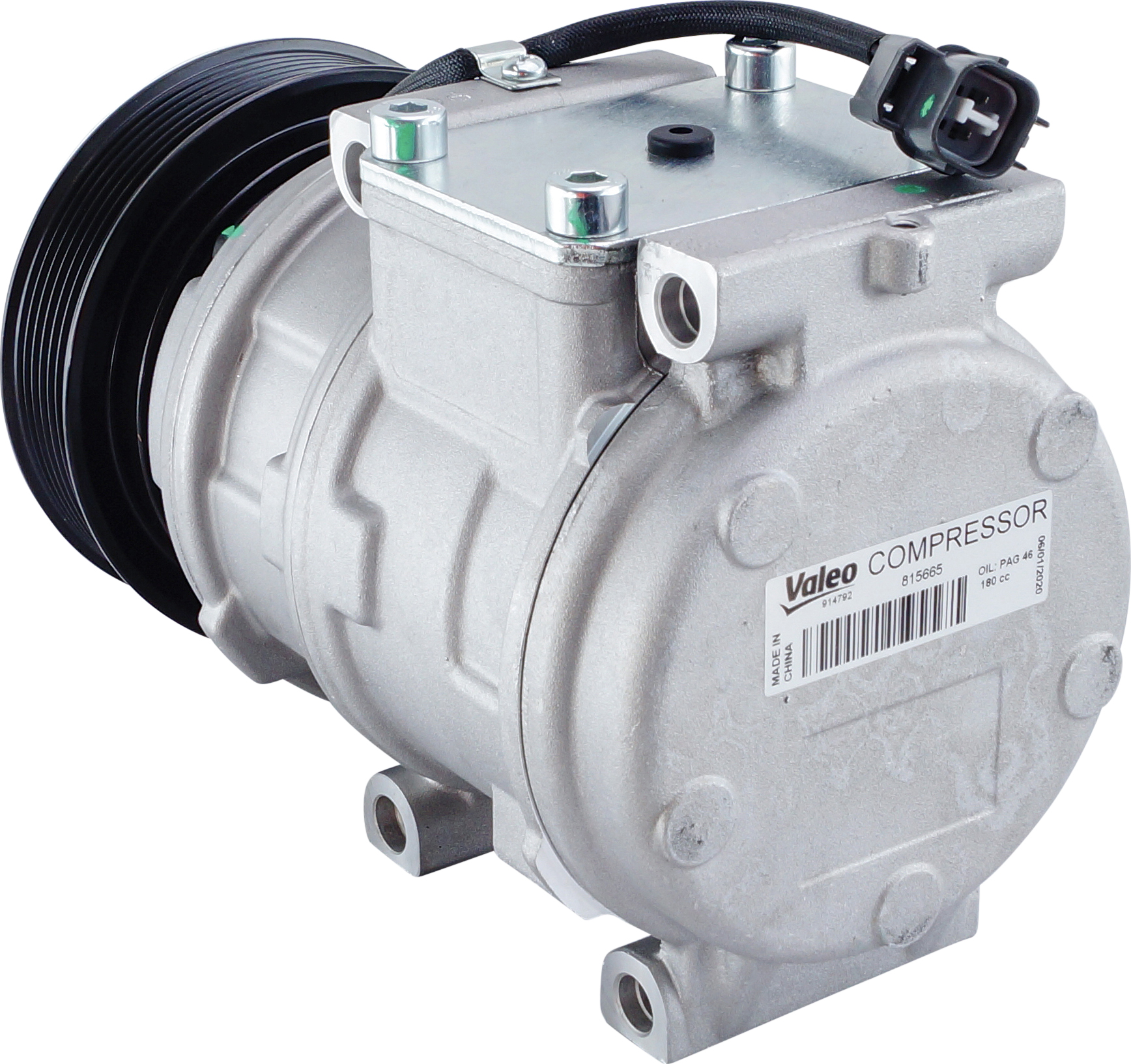 COMPRESSOR, LAND ROVER DEFENDER, DISCOVERY 2 TD5 2.5TD 06/98-04/07, VALEO (REPL. DENSO), 7PV, 125MM