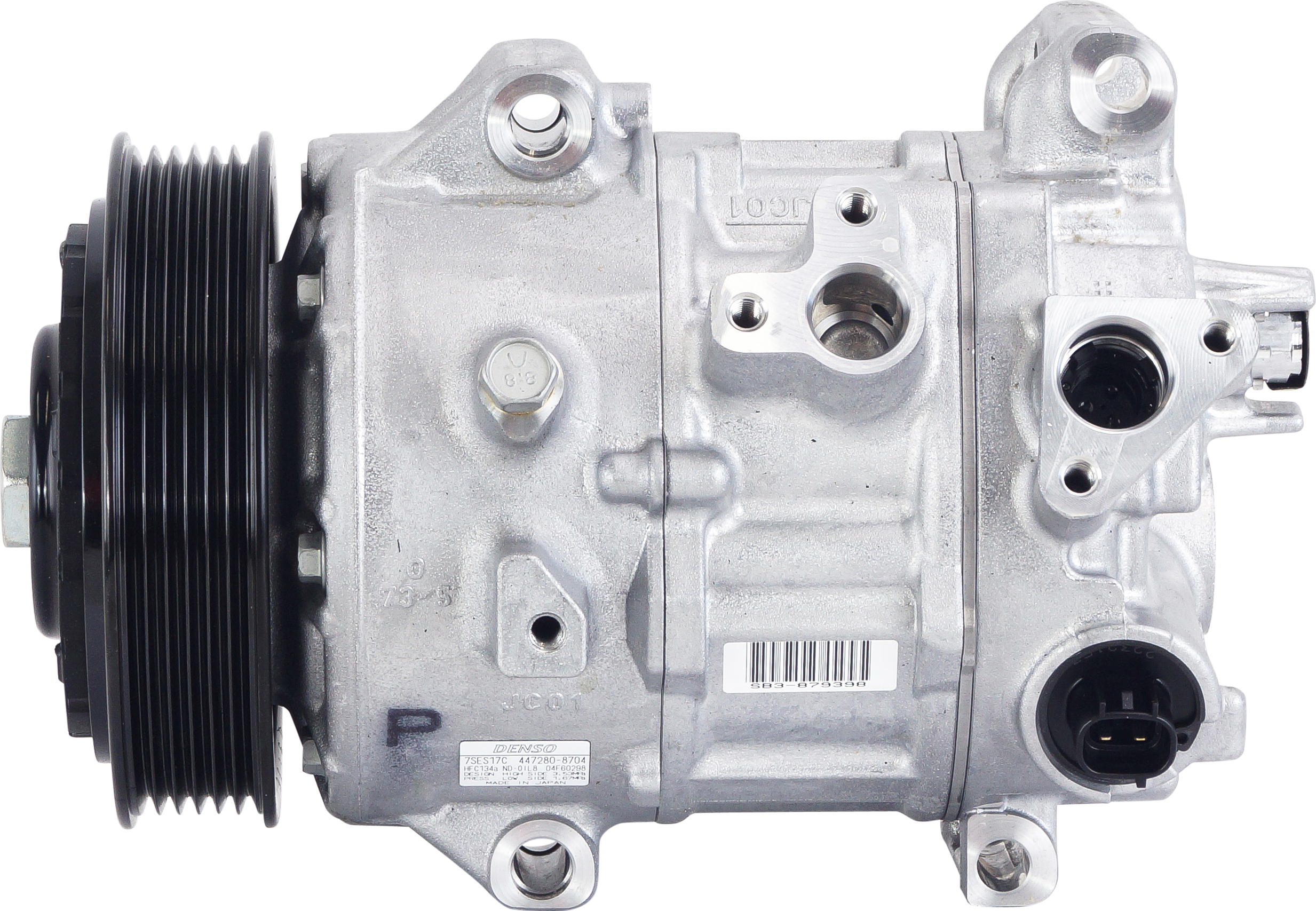 COMPRESSOR, TOYOTA CAMRY ASV70R 2.5L, 2017-ON, DENSO 7SES17C