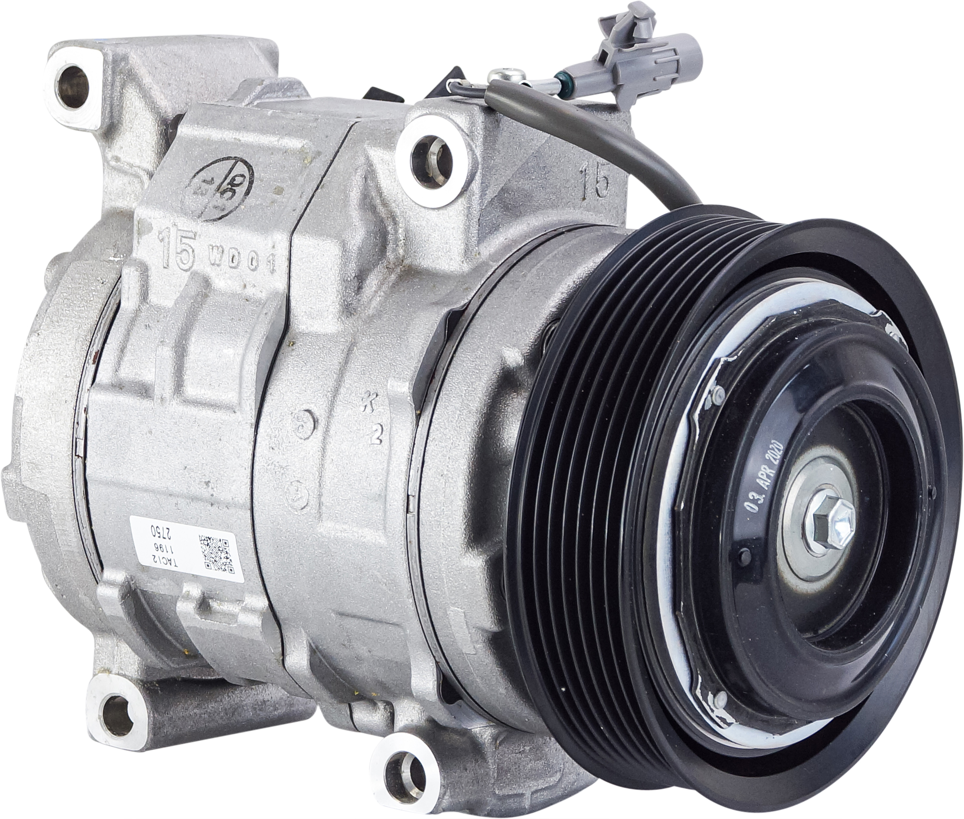 COMPRESSOR, TOYOTA FORTUNER GUN156R 2.8TD 08/15-, DENSO, 10SRE15C, 7PV