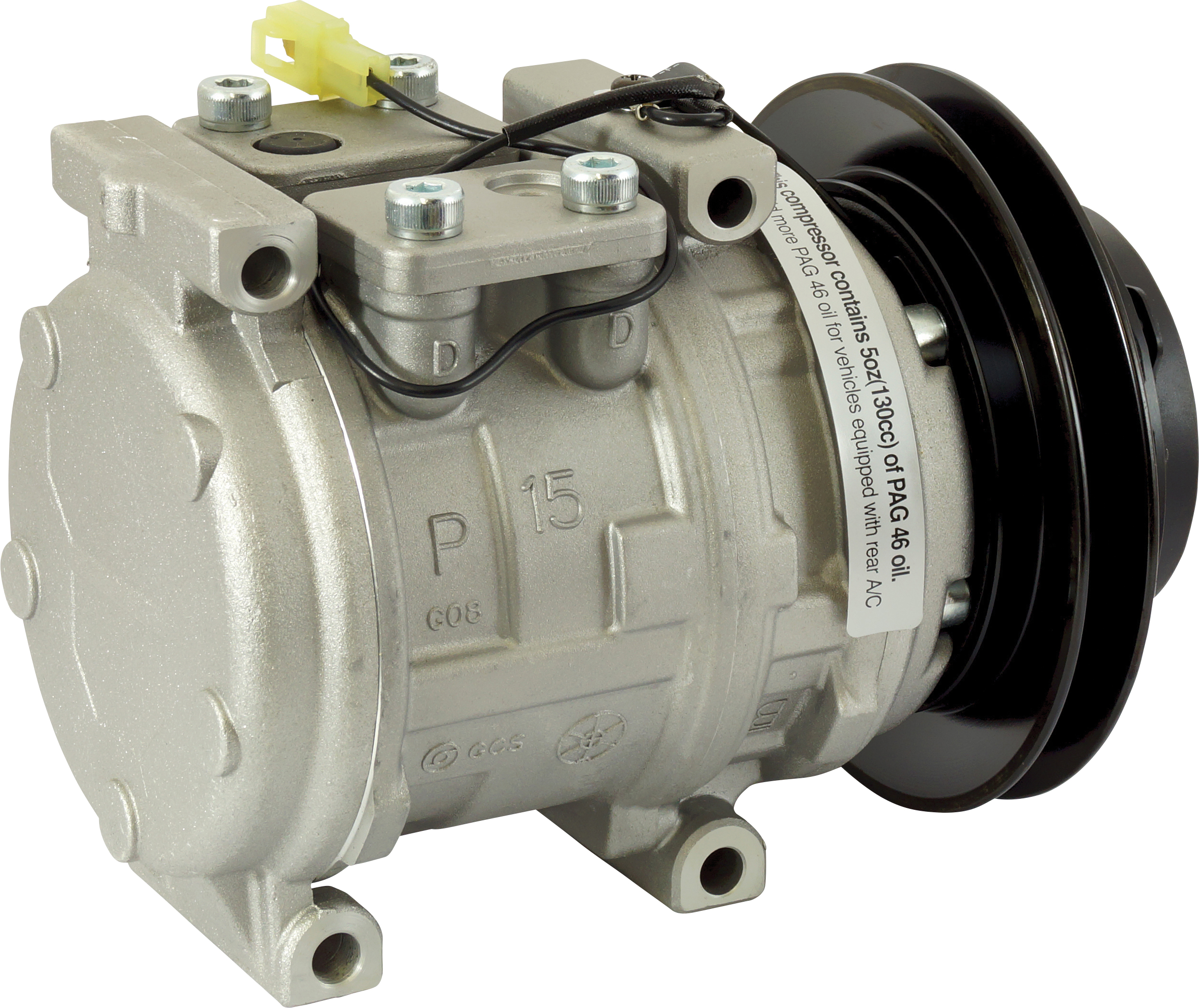 COMPRESSOR, TOYOTA LANDCRUISER HJ73, HJ75 2H 1988-92, DENSO, 10P15C, 1A