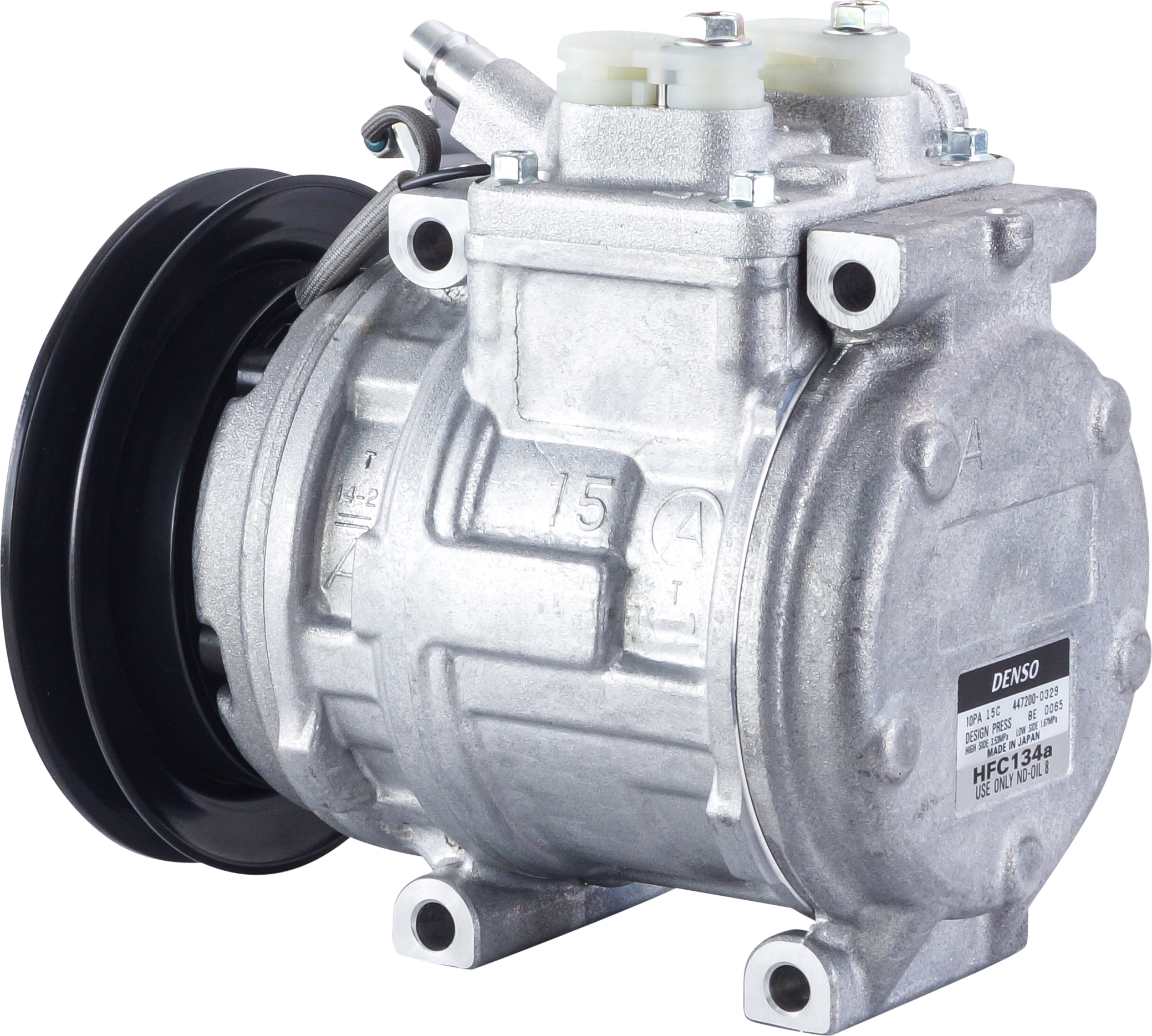 COMPRESSOR, TOYOTA LANDCRUISER HZJ75, HZJ79, HZJ80 1HZ 4200 1990-96, DENSO, 10PA15C, 1A