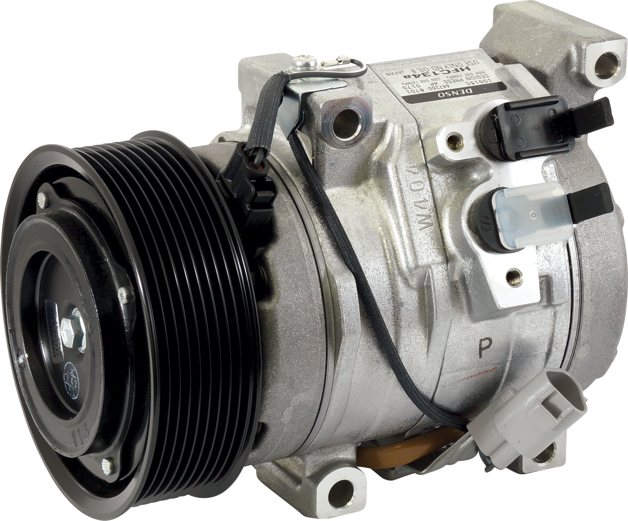 COMPRESSOR, TOYOTA LANDCRUISER VDJ76, VDJ78, VDJ79, DENSO, 10S15C