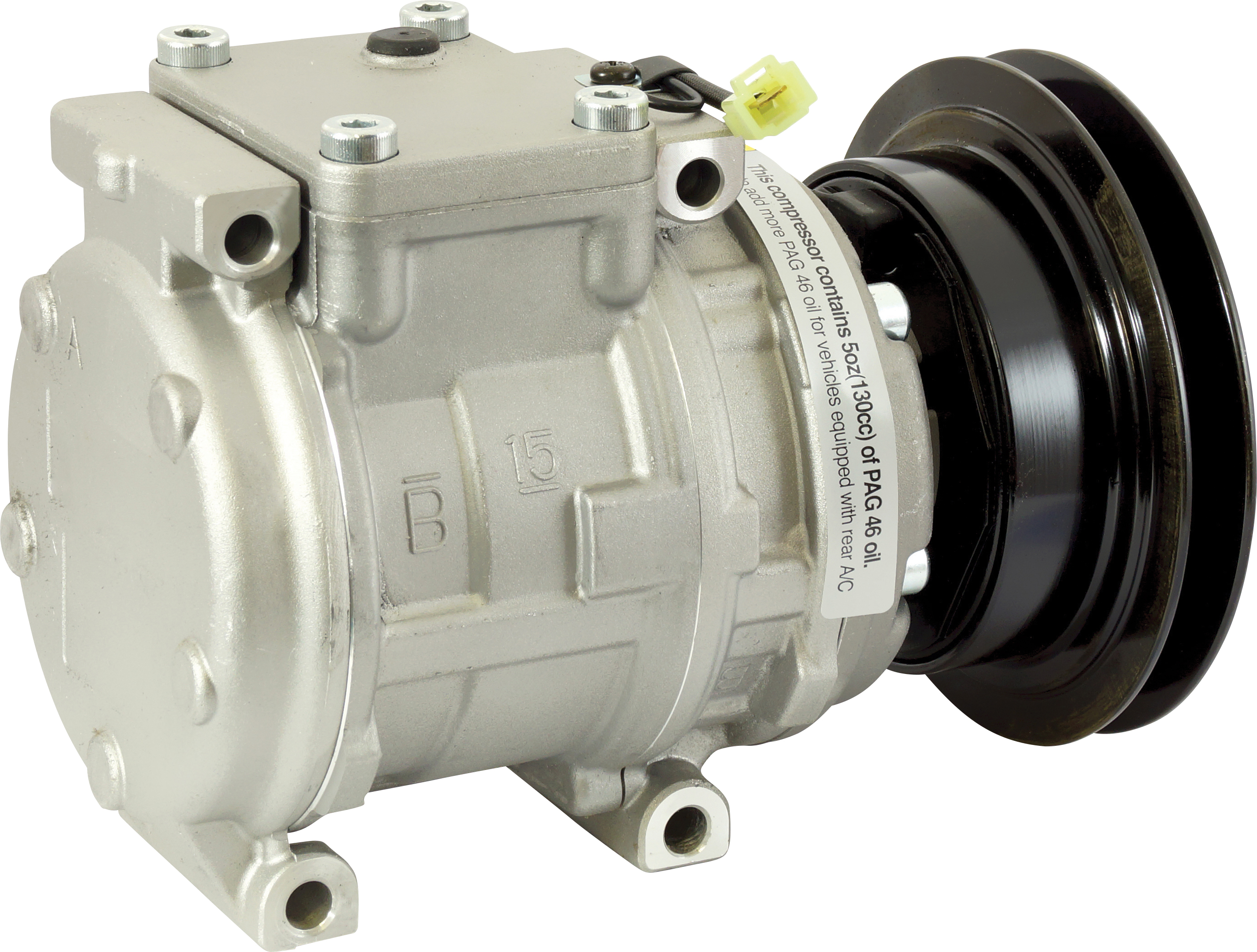 COMPRESSOR, TOYOTA LANDCRUISER HZJ105 NON-TURBO 1998-, DENSO, 10PA15C, 1A