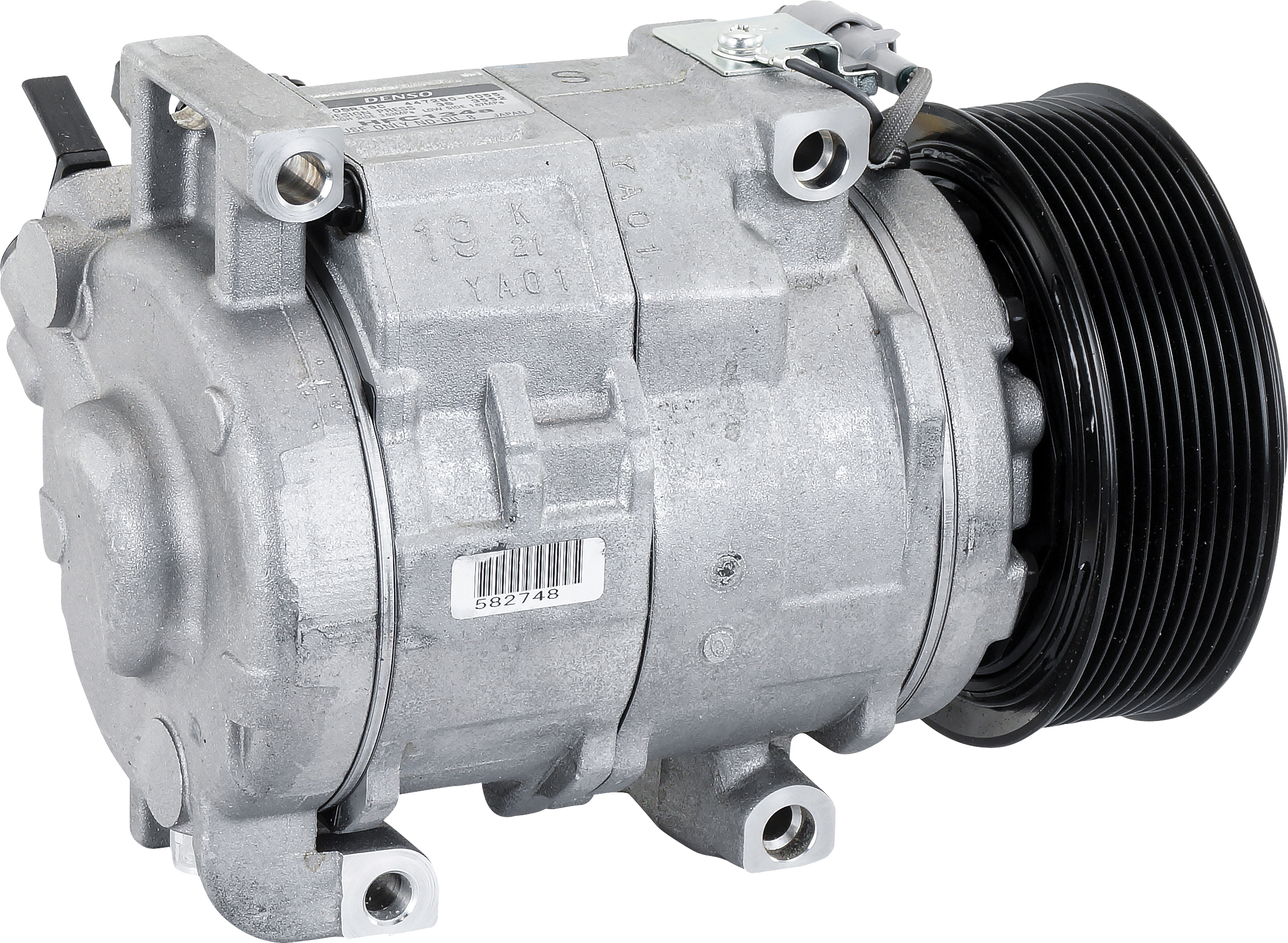 COMPRESSOR, TOYOTA LANDCRUISER VDJ200 V8 4.5TD 11/07-, DENSO, 10SR19C