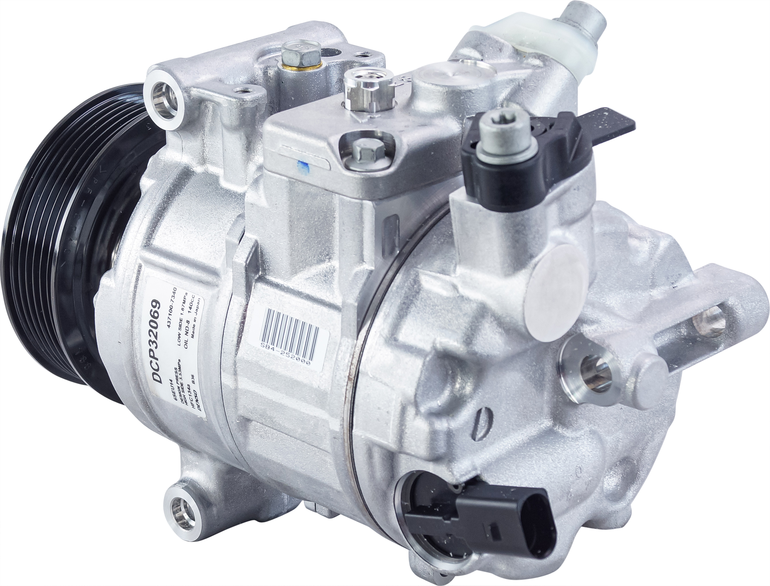 COMPRESSOR, VOLKSWAGEN AMAROK, TRANSPORTER T, DENSO, 7SEU17C, 12V, 6PV, 100MM