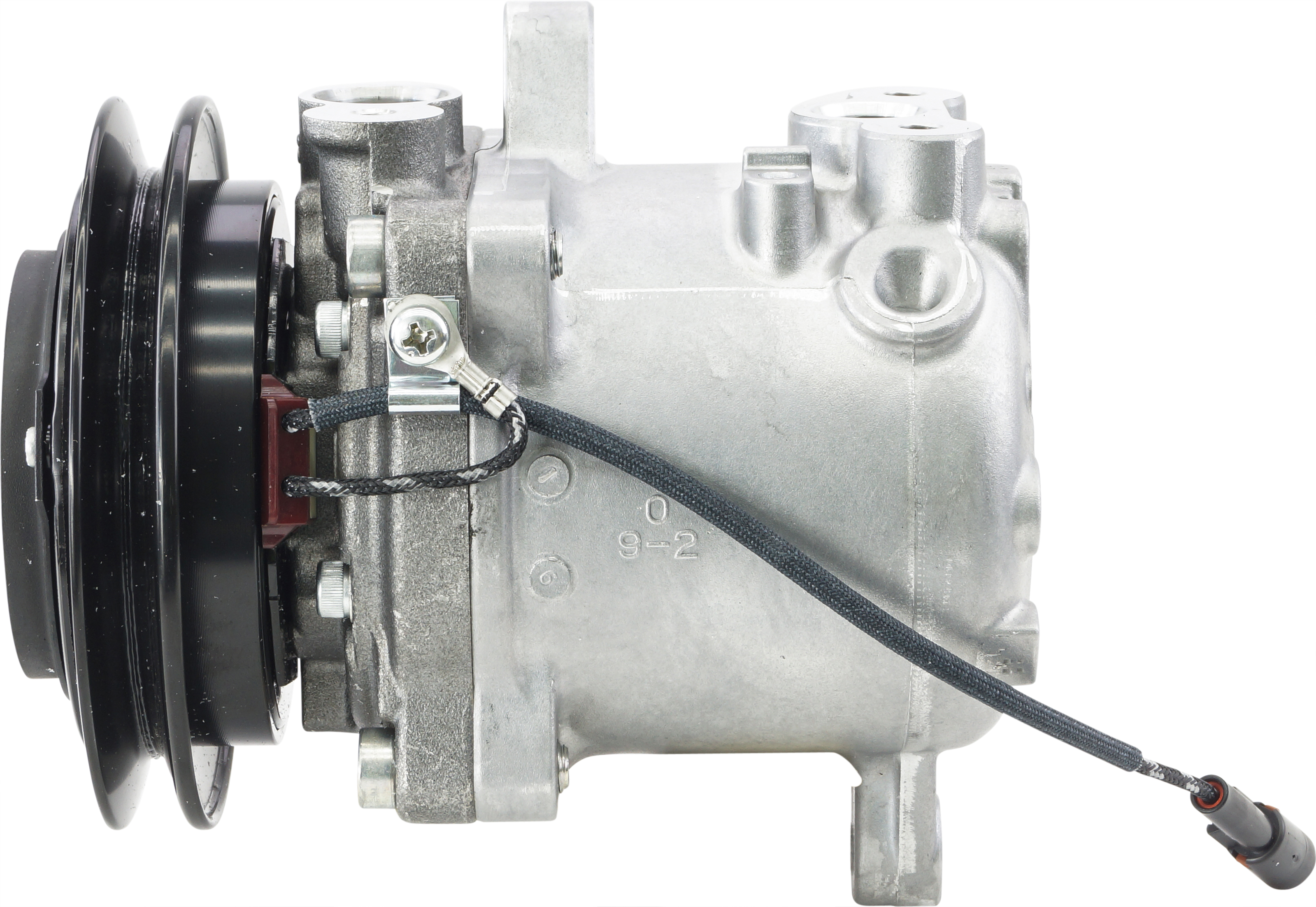 COMPRESSOR, YANMAR EXCAVATOR, KUBOTA, DENSO, SV06E, 12V, 1A