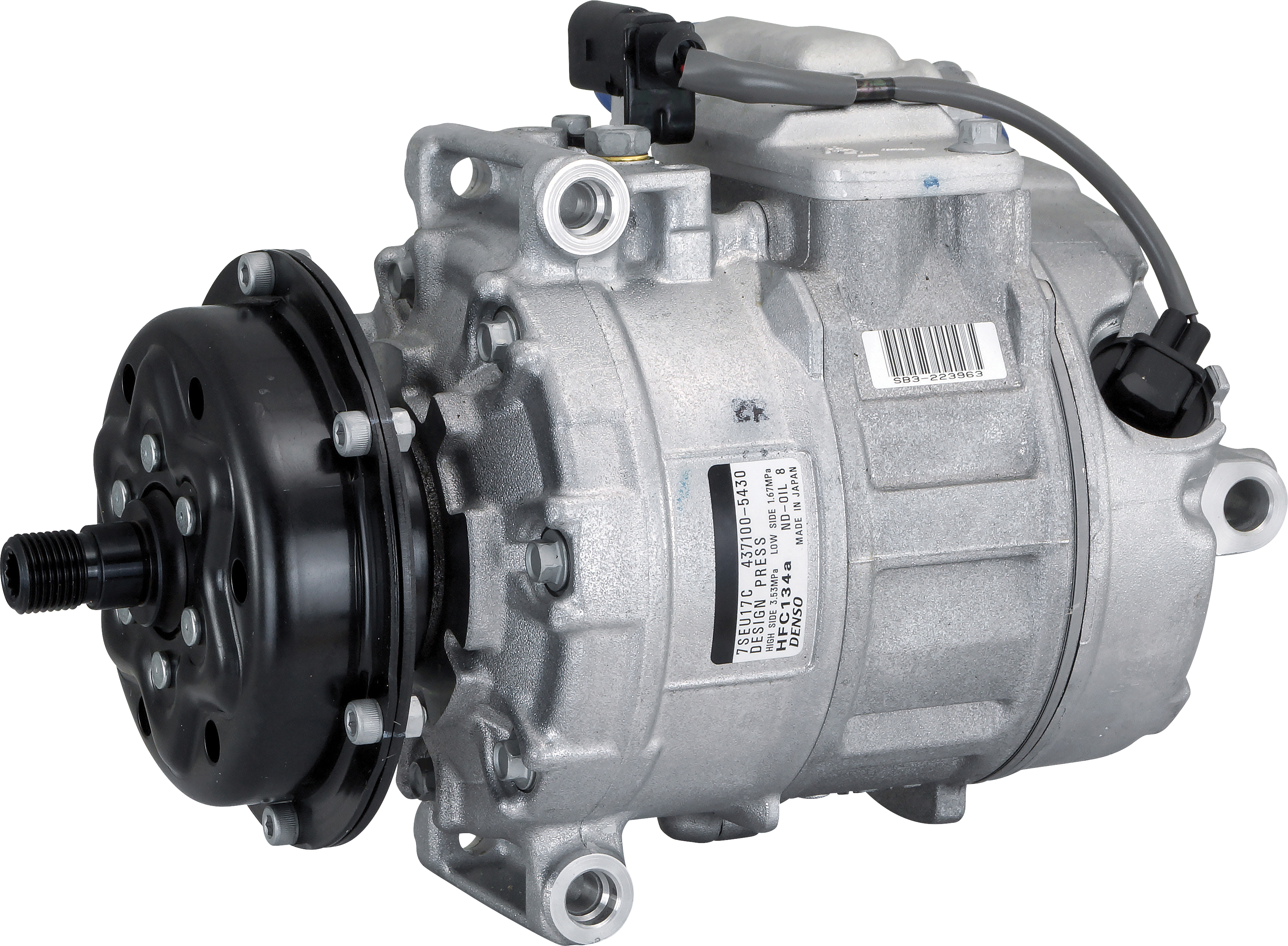 COMPRESSOR, VOLKSWAGEN TRANSPORTER T5 2005, TOUAREG 2003, DENSO, 7SEU17C, DIRECT COG DRIVE