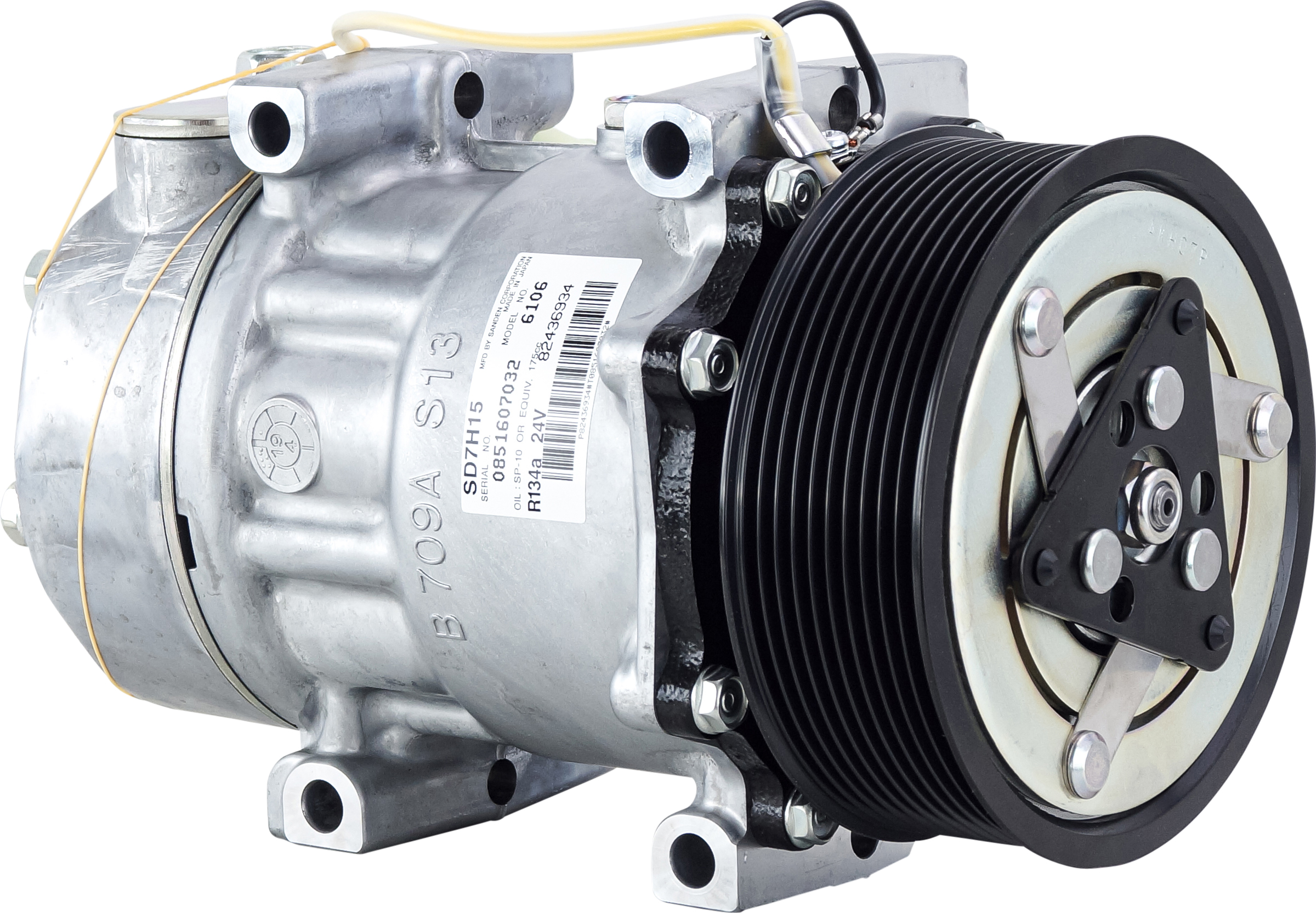 COMPRESSOR, VOLVO TRUCK FE II, FL III, 2012-, RENAULT TRUCK, C, K, T, SERIES 2013-, SANDEN, SD7H15,