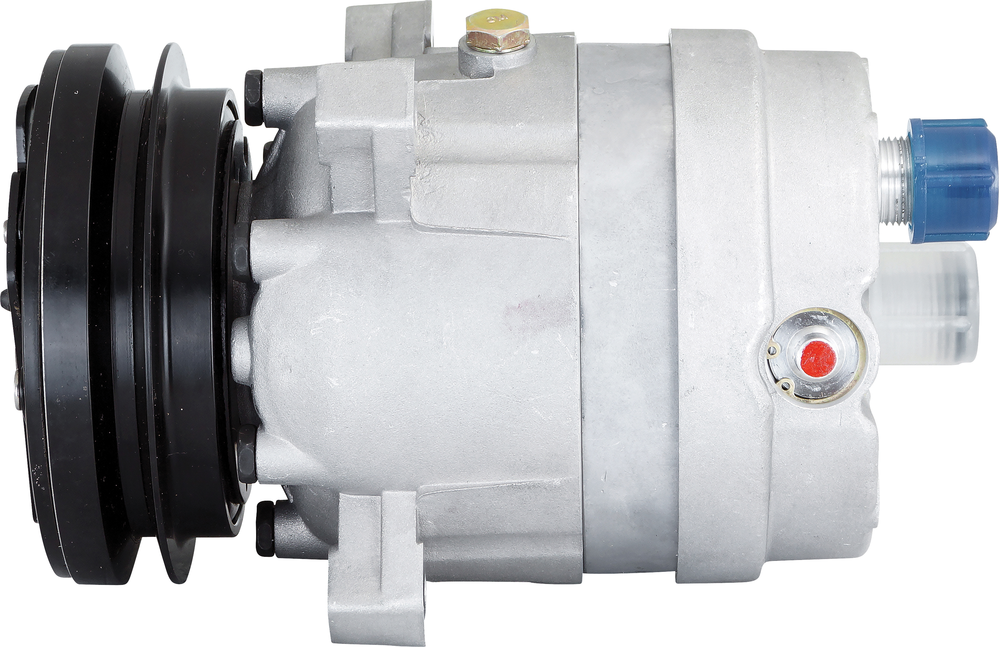 COMPRESSOR, VOLVO EXCAVATOR, DELPHI, 24V, 1A, 132MM, METRIC HORZ O-RING, RADIAL MOUNT