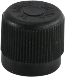 VALVE CAP, R12, 1/4 INCH, PLASTIC, SCHRADER (PACK)
