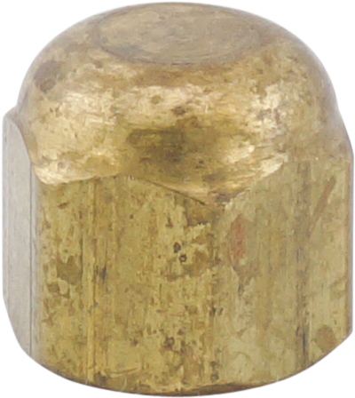 VALVE CAP, R12 DISABLE, 1/4 INCH, BRASS, SCHRADER