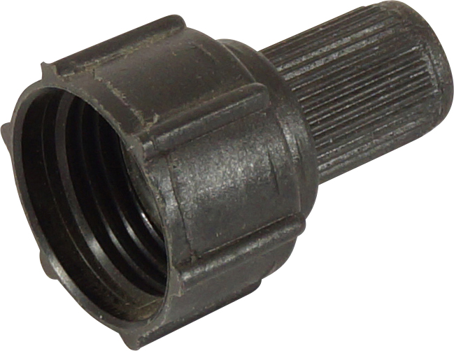 VALVE CAP, BACK SEAT STEM, PLASTIC
