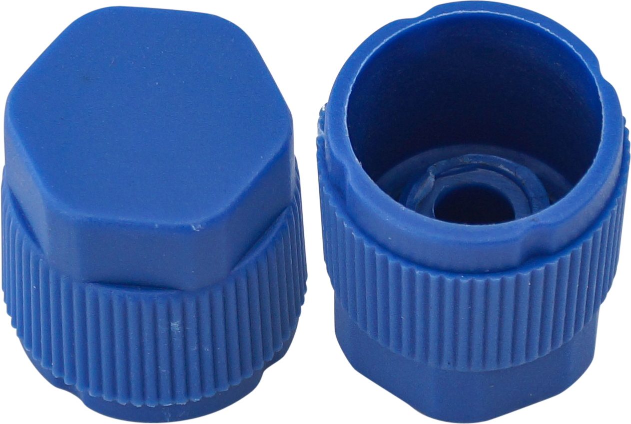 VALVE CAP, R134A, SUCTION, BLUE
