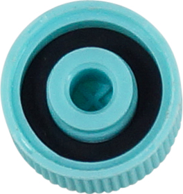 VALVE CAP, R134A, M10 X 1.25MM, DISCHARGE, BLUE, FORD (PACK OF 5)