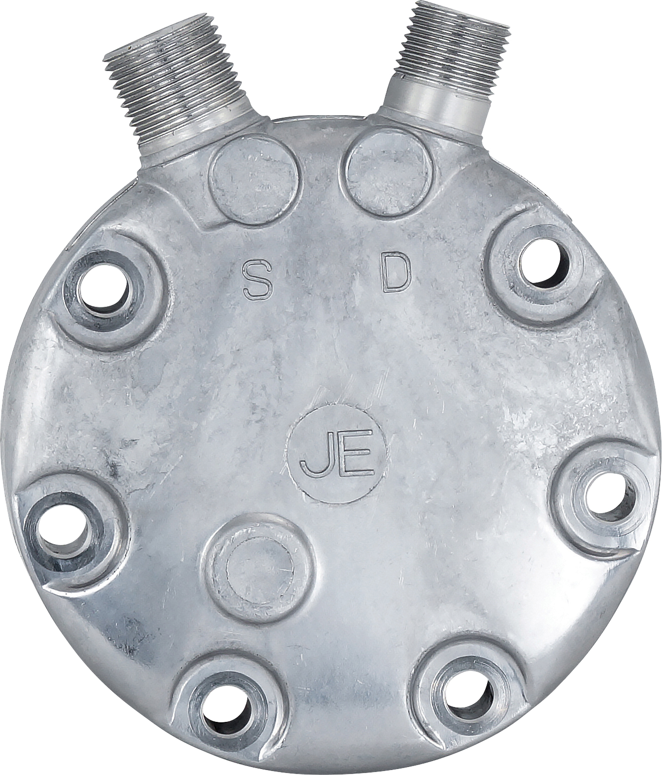 HEAD, COMPRESSOR, SANDEN SD7H13 SD7H15, VERT O-RING 708, 709, R134A JE/JD