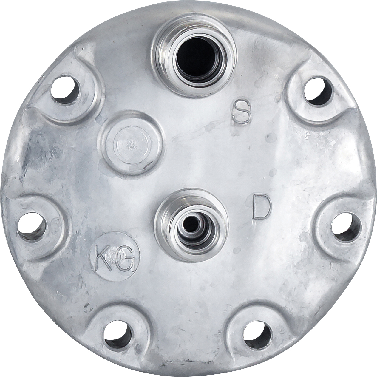 HEAD, COMPRESSOR, SANDEN SD7H13 SD7H15, REAR O-RING 709, R134A KG