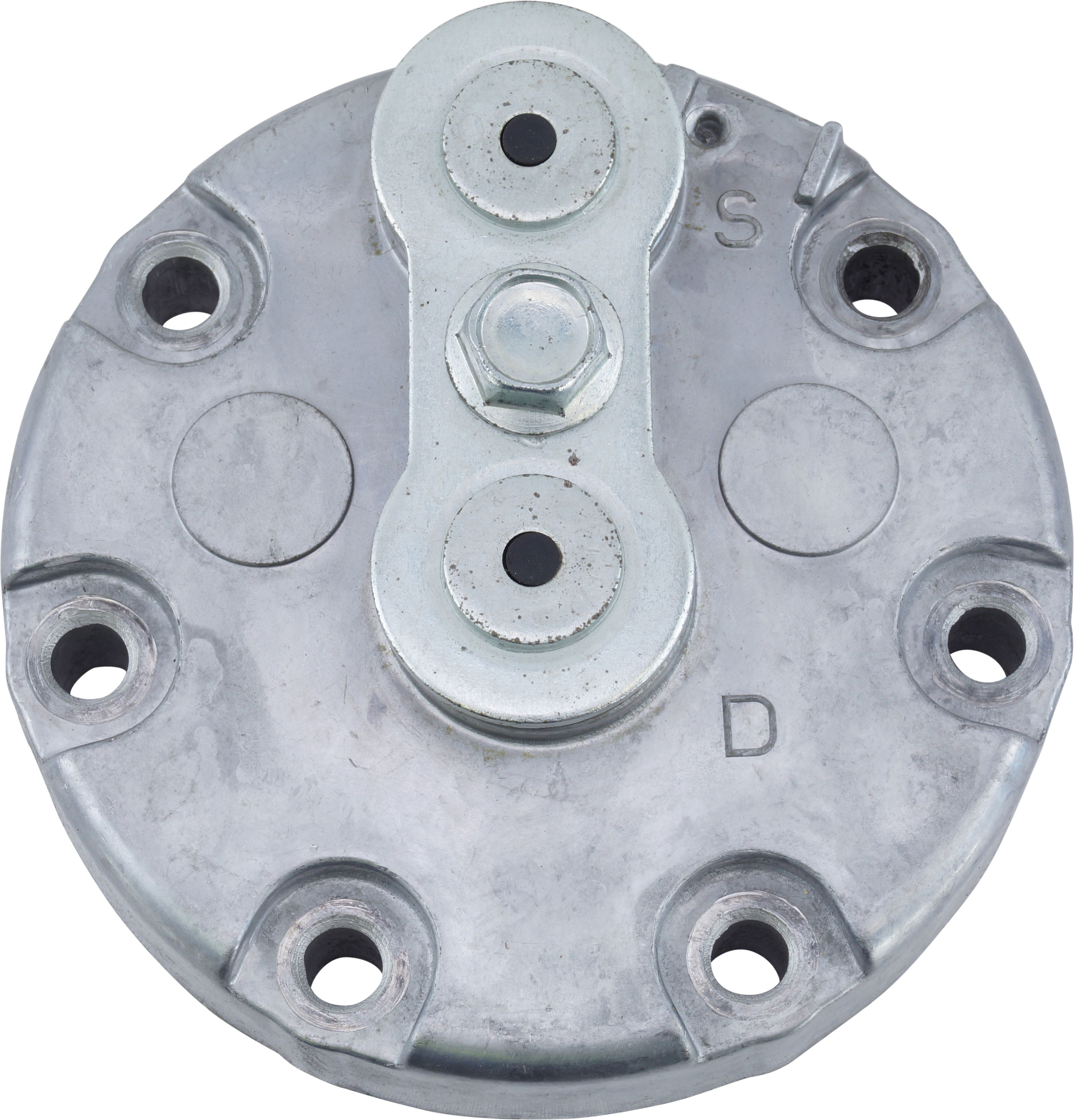 HEAD, COMPRESSOR, SANDEN SD7H13 SD7H15, REAR GM PAD 709, R134A QC