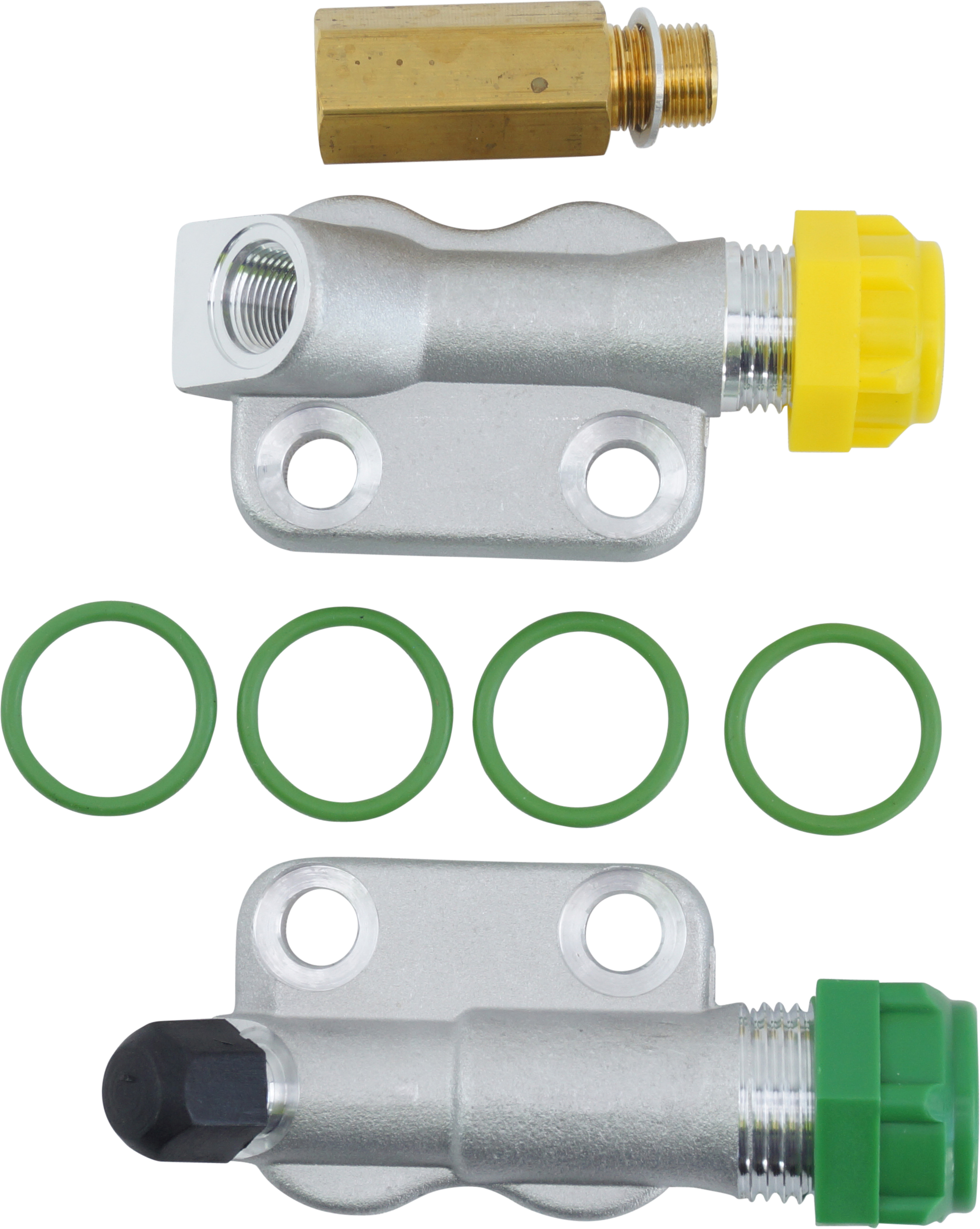 MANIFOLD SET, COMPRESSOR, DENSO 6E171, INCL PRV, SUITS COR-48398