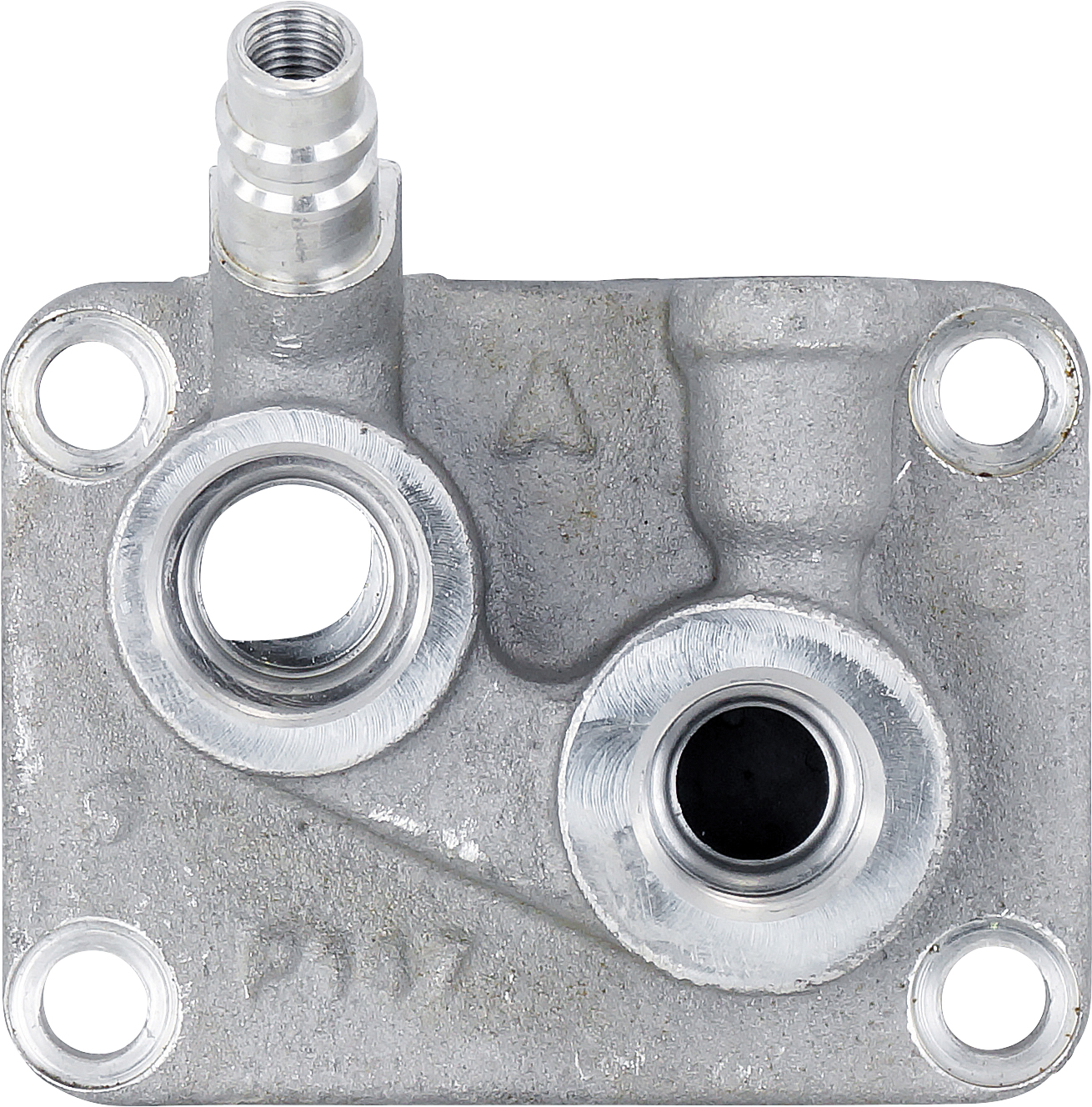MANIFOLD, COMPRESSOR, DENSO 10PA17C, #8-10, WITH R134A ACCESS & PRV