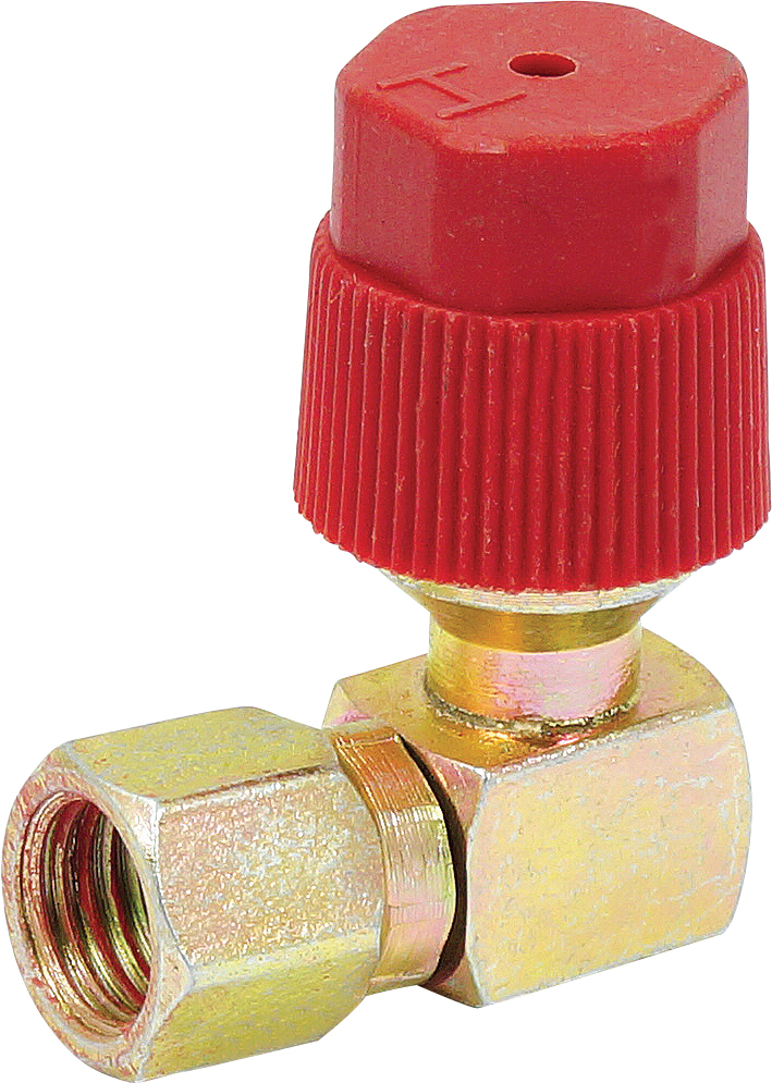 RETROFIT ADAPTOR, HIGH SIDE, R134A, 1/4 INCH FEM FLARE, 90 DEG (SINGLE)