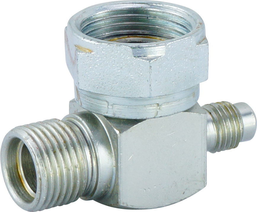 FITTING, COMPRESSOR, CONVERSION, ROTOLOC-MIO #8, SCHRADER, HORIZONTAL R12 1/4MF ACCESS