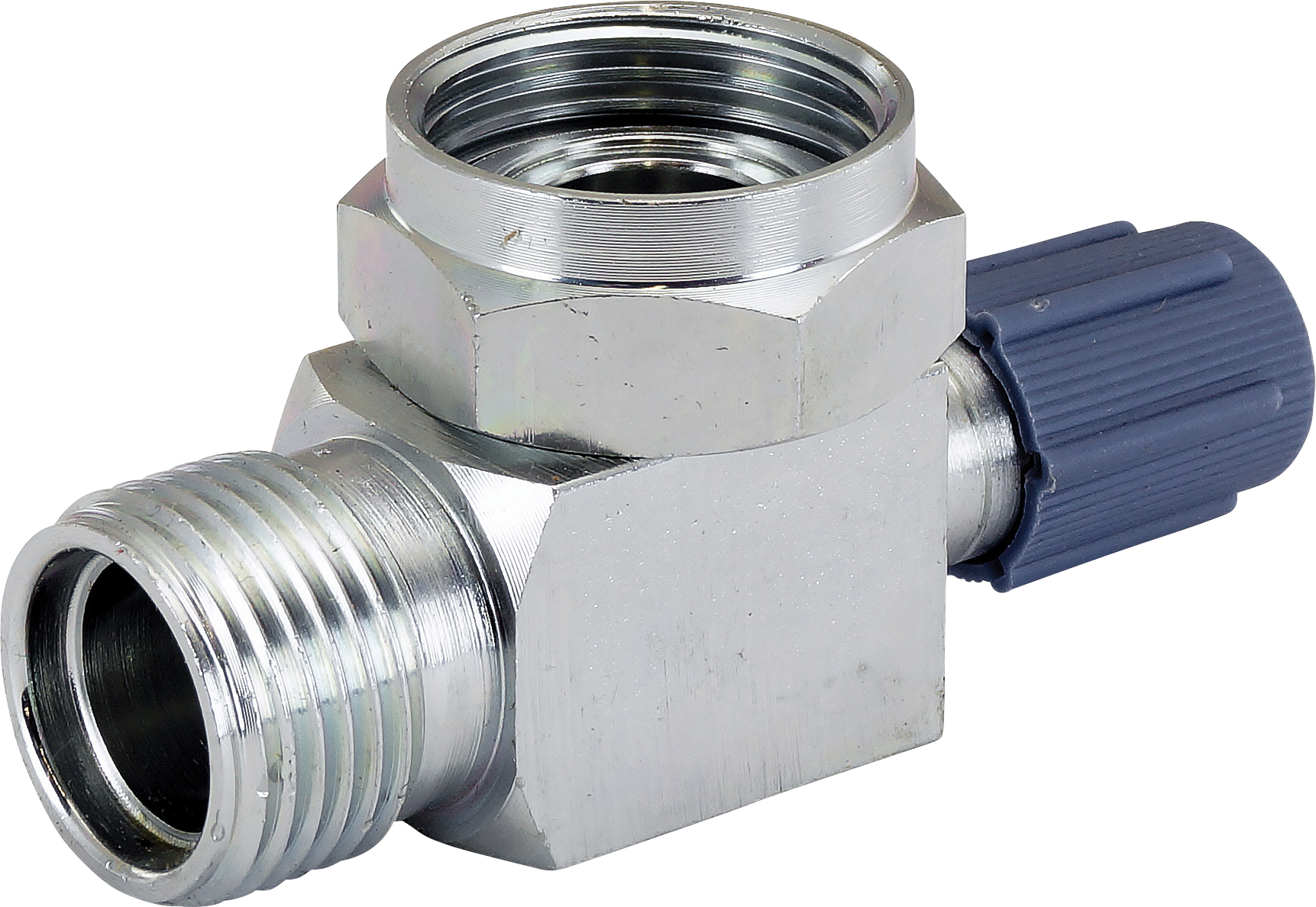 FITTING, COMPRESSOR, CONVERSION, ROTOLOC-MIO #10, SCHRADER, HORIZONTAL R134A ACCESS