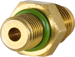 FITTING, COMPRESSOR, OIL DRAIN FITTING, MF, 7/16-20 UNF - M10 X 1.5, SUITS SANDEN SD7H15
