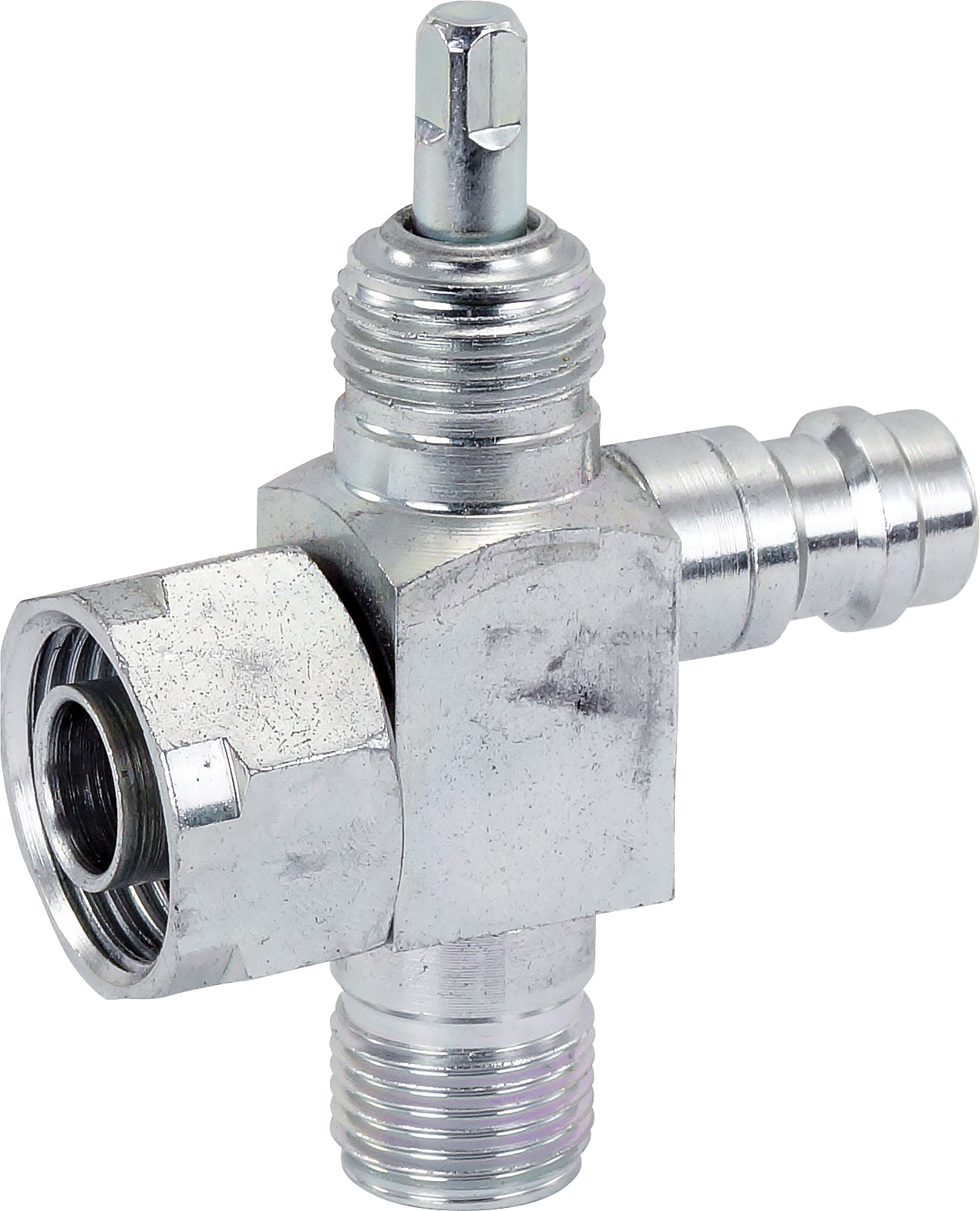 FITTING, COMPRESSOR, CONVERSION, TUBE-O-MIO #8, BACKSEAT, VERTICAL R134A ACCESS