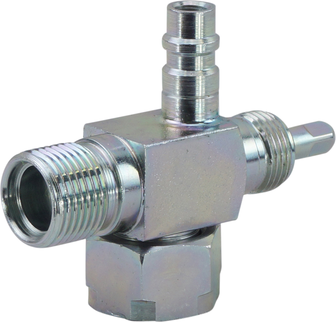 FITTING, COMPRESSOR, CONVERSION, TUBE-O-MIO #10, BACKSEAT, VERTICAL R134A ACCESS