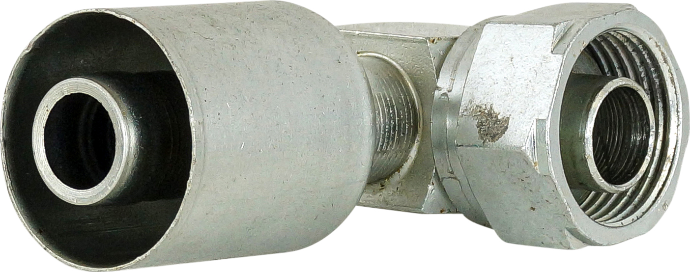 FITTING, COMPRESSOR, CONVERSION, TUBE-O-BEADLOCK #12, SCHRADER, HORIZONTAL R134A ACCESS