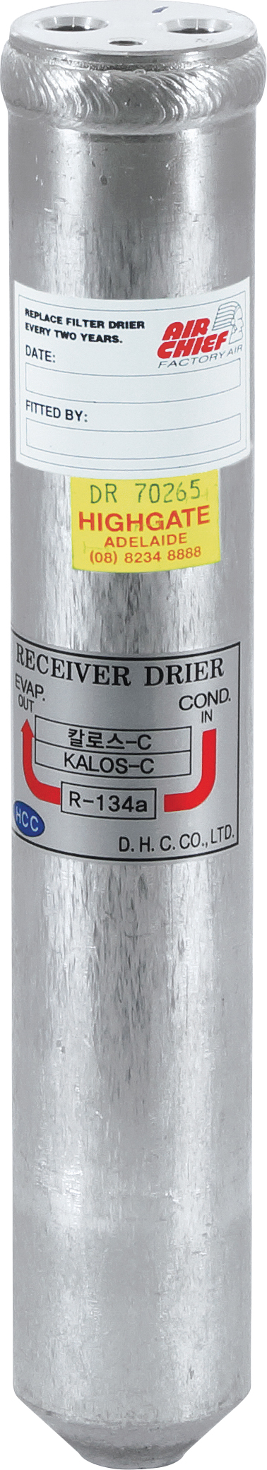 DRIER, PAD, 245X40, DAEWOO KALOS T200 02-05, SUITS OEM CONDENSER