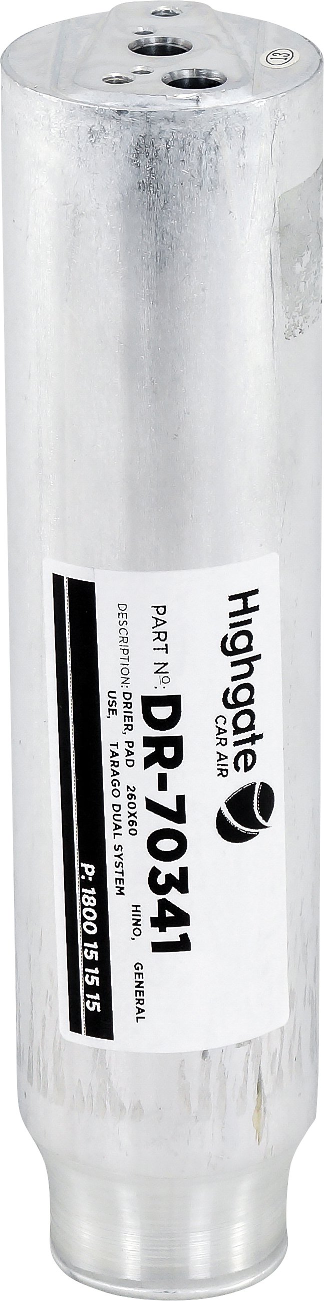 DRIER, PAD, 260X60, HINO, GENERAL USE, TARAGO DUAL SYSTEM