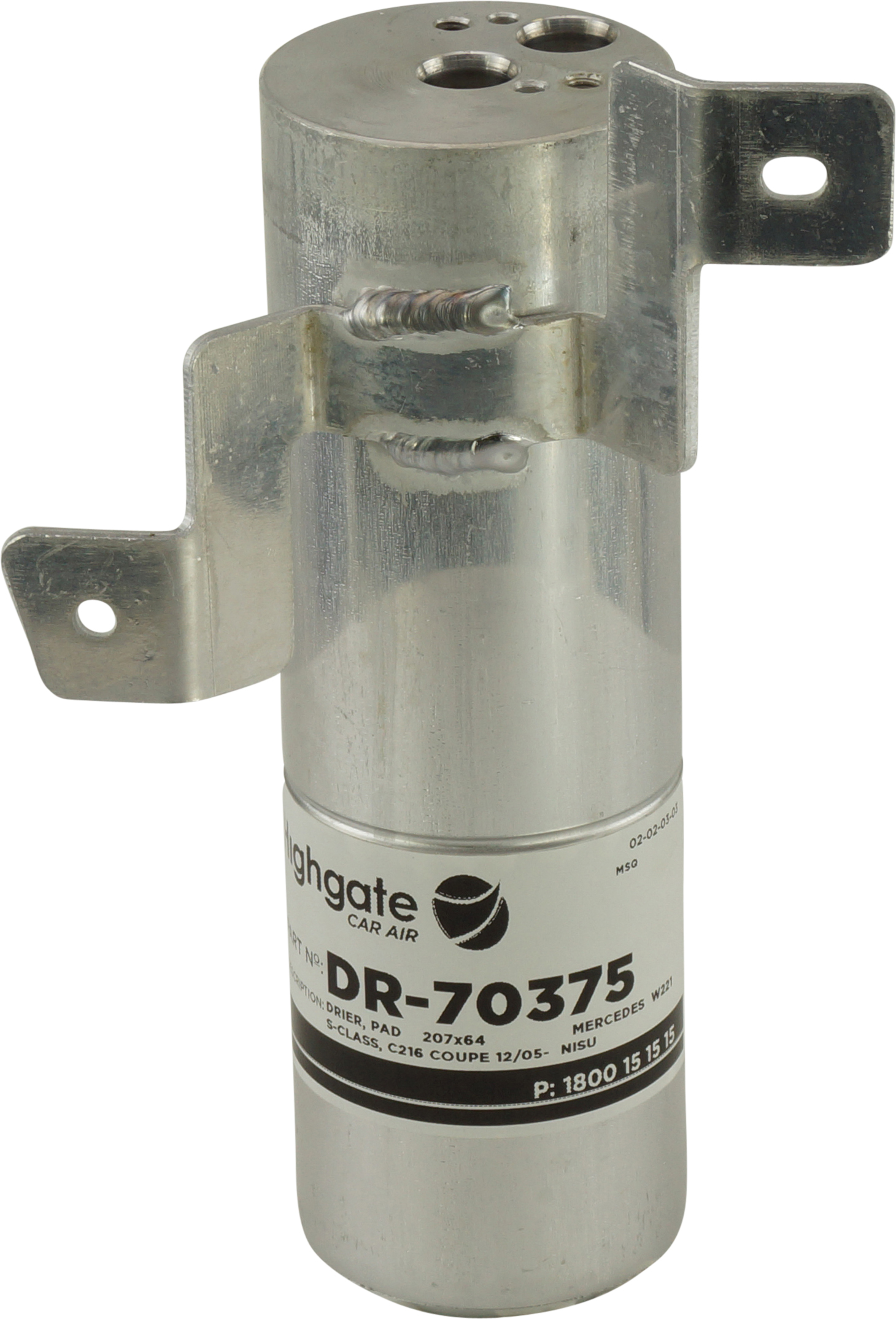 DRIER, PAD, 207X64, MERCEDES W221 S-CLASS, C216 COUPE 12/05