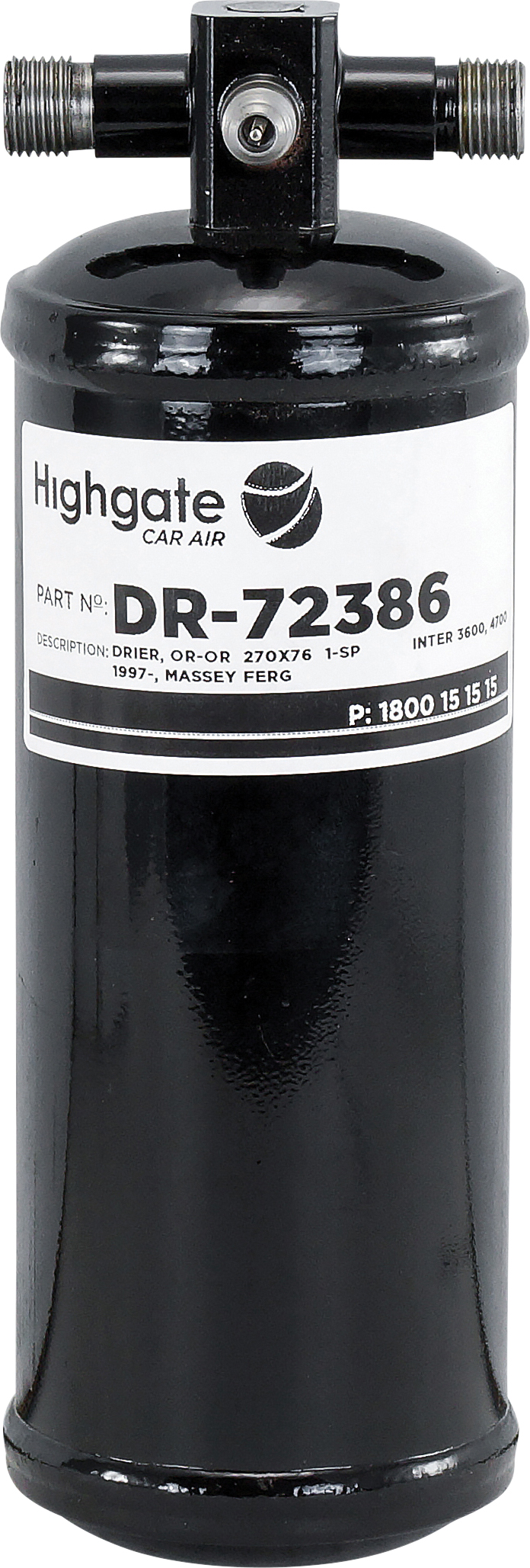 DRIER, OR-OR 1-SP, 270X76, INTER 3600, 4700 1997-, MASSEY FERG (P.SWITCH SEPARATE)
