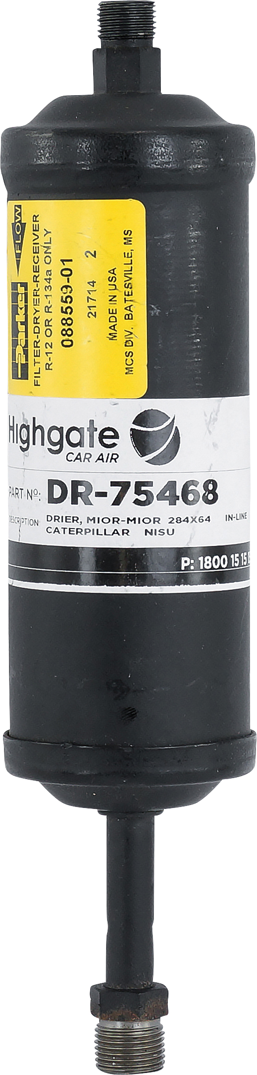 DRIER, MIOR-MIOR, 284X64, CATERPILLAR, INLINE,  INCLUDES ORIFICE