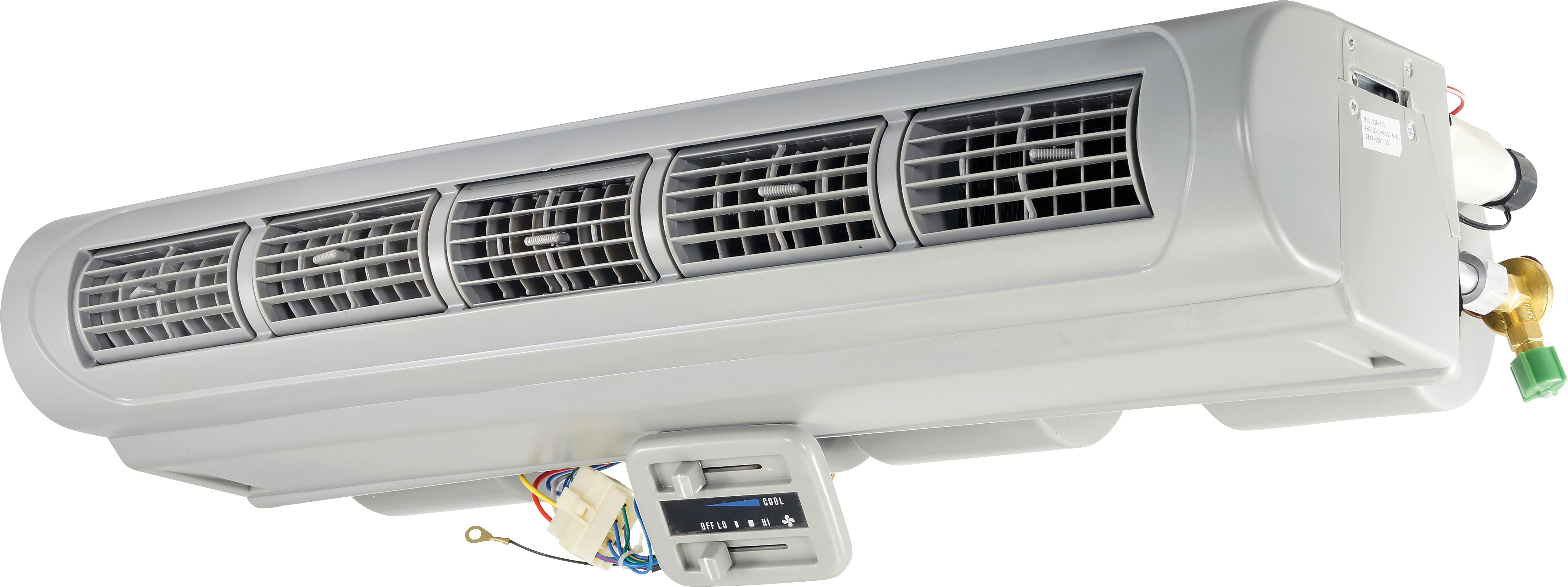 EVAPORATOR UNIT, CEILING MOUNT, AIR-CHIEF, MINIBUS SERIES 2, 12V, COOLING ONLY, REMOTE CONTROL, GREY
